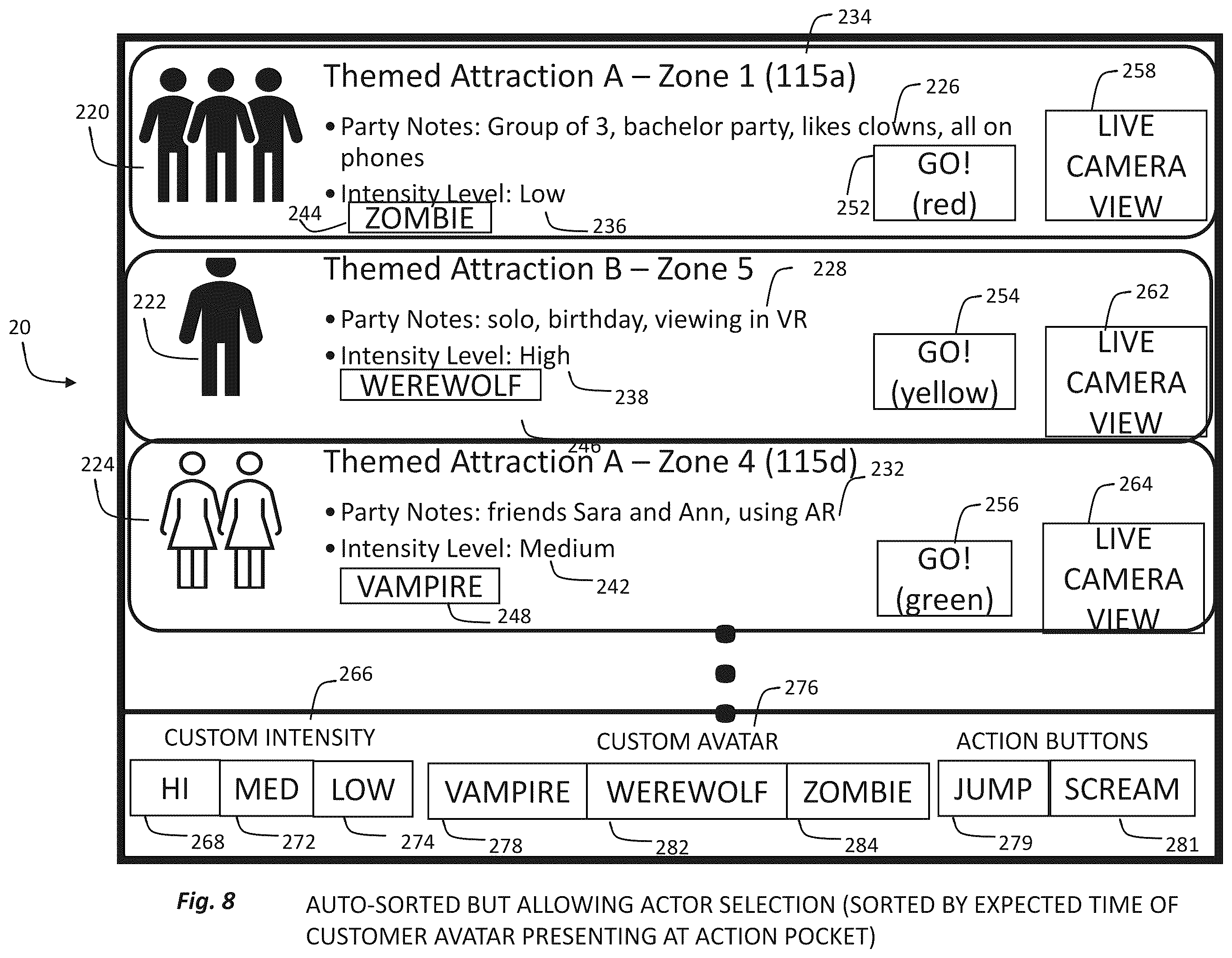 Patent US12147037 Figure 7 – System and method for distanced interactive experiences