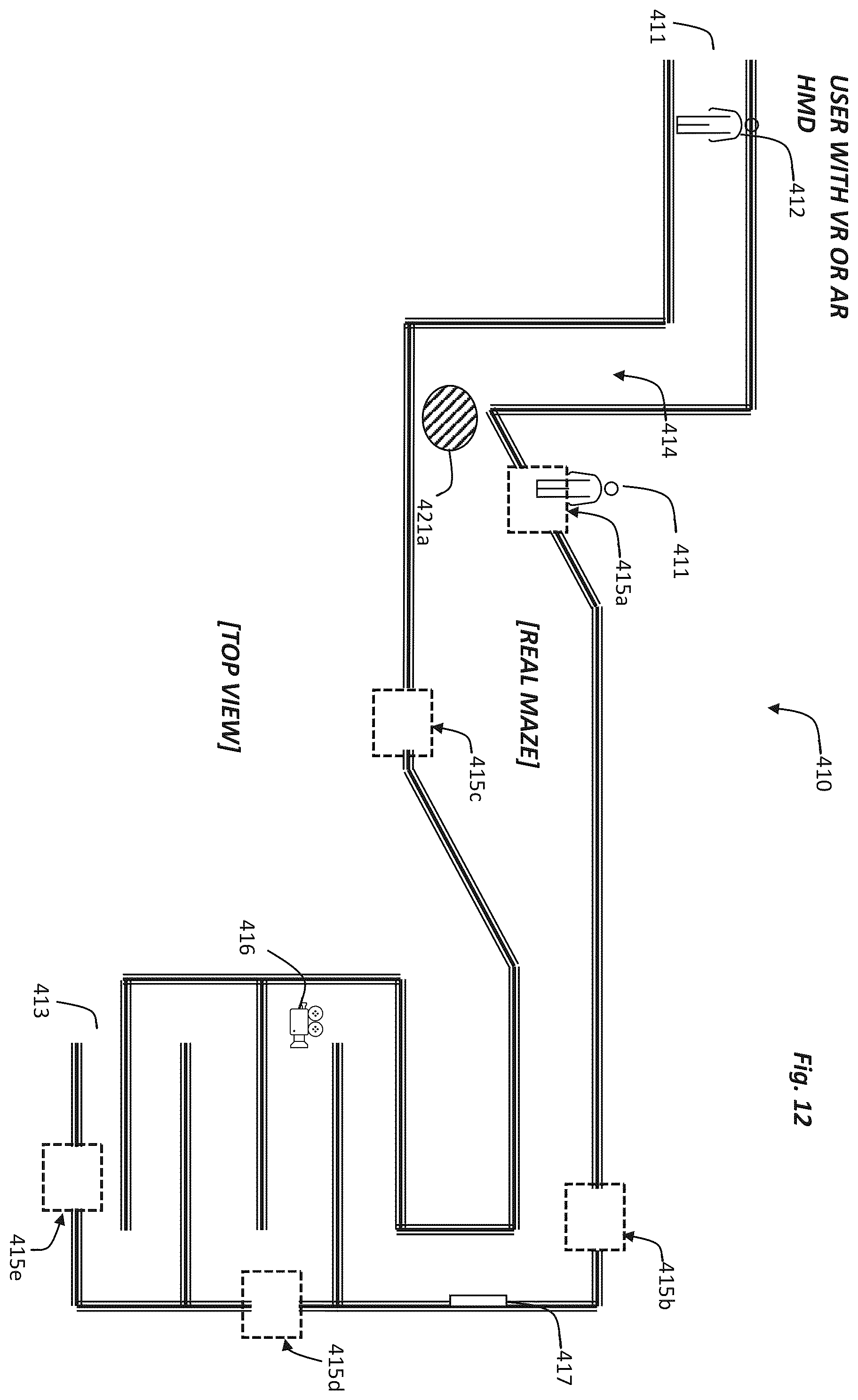 Patent US12147037 Figure 11 – System and method for distanced interactive experiences