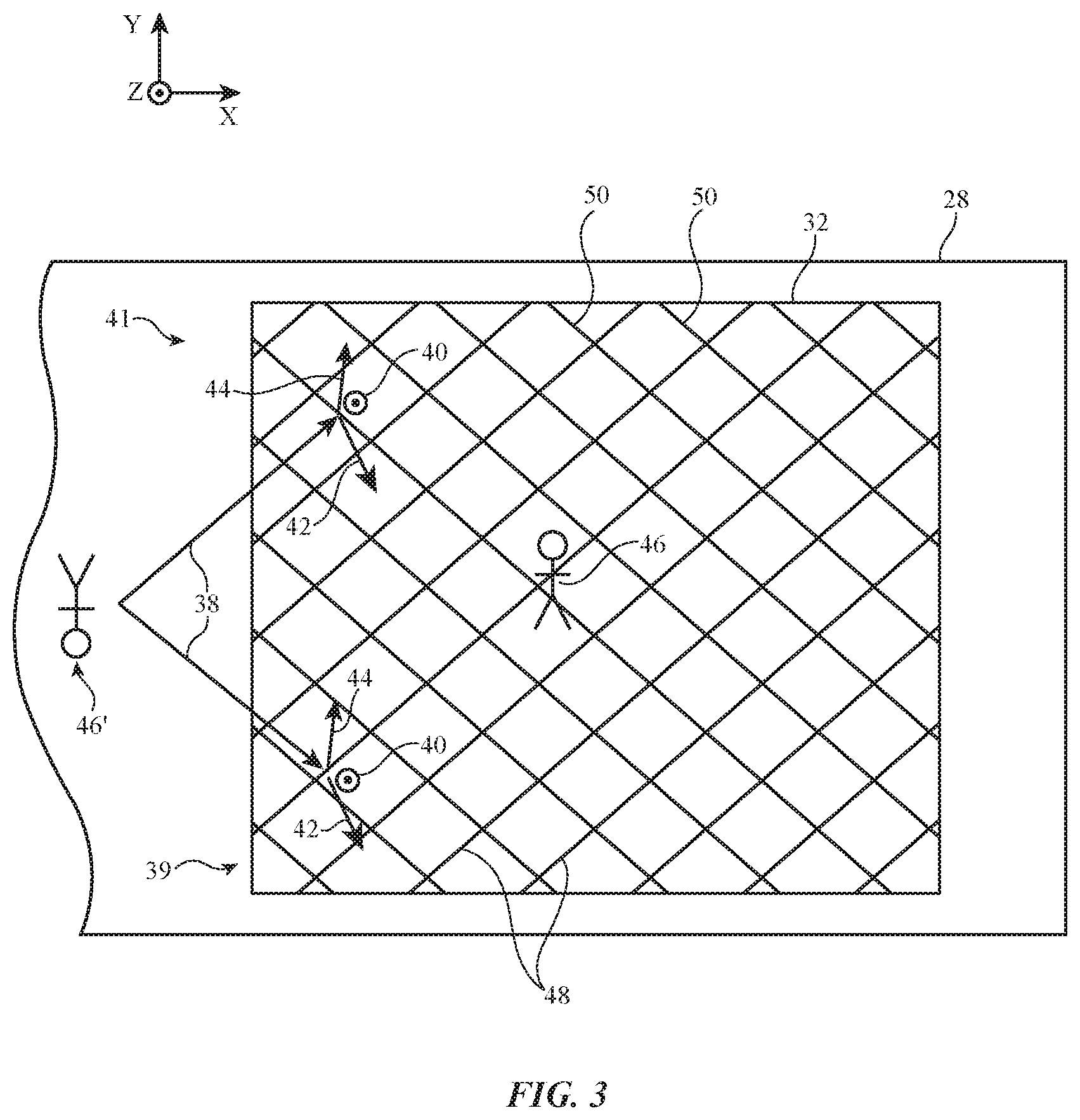 Patent US12147038 Figure 3 – Optical systems with interleaved light redirectors