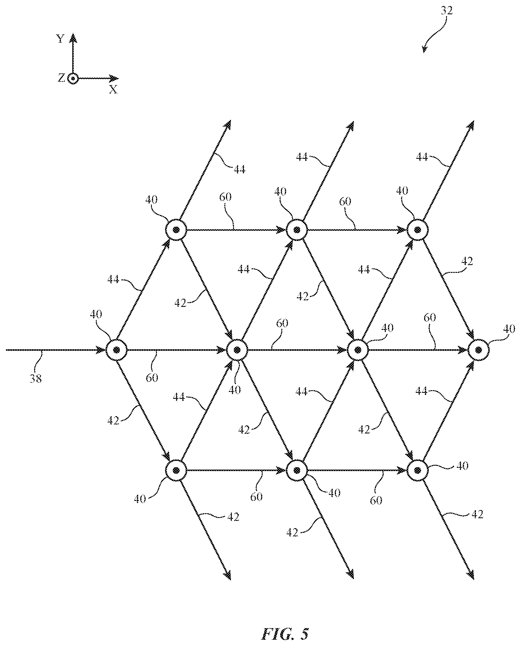 Patent US12147038 Figure 5 – Optical systems with interleaved light redirectors