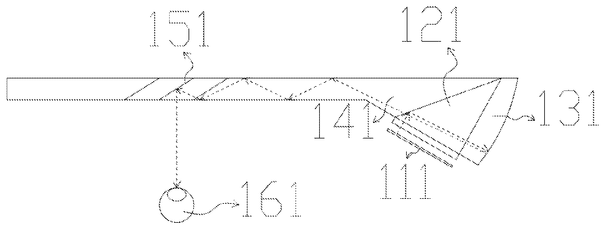 Patent US12147042 Figure 1 – Folding optical waveguide near-to-eye display device