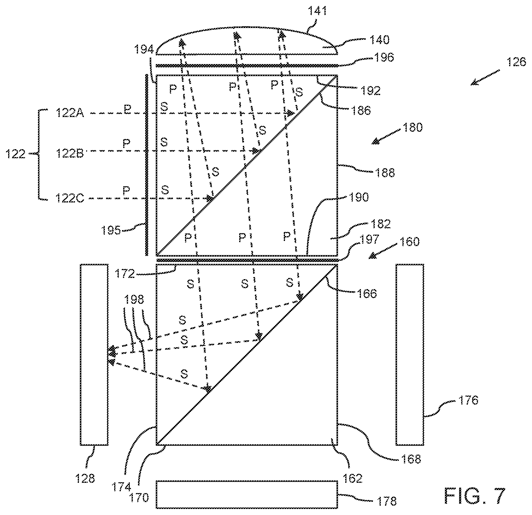 Patent US12147054 Figure 7 – Apparatus and methods for eye tracking based on eye imaging via light-guide optical element
