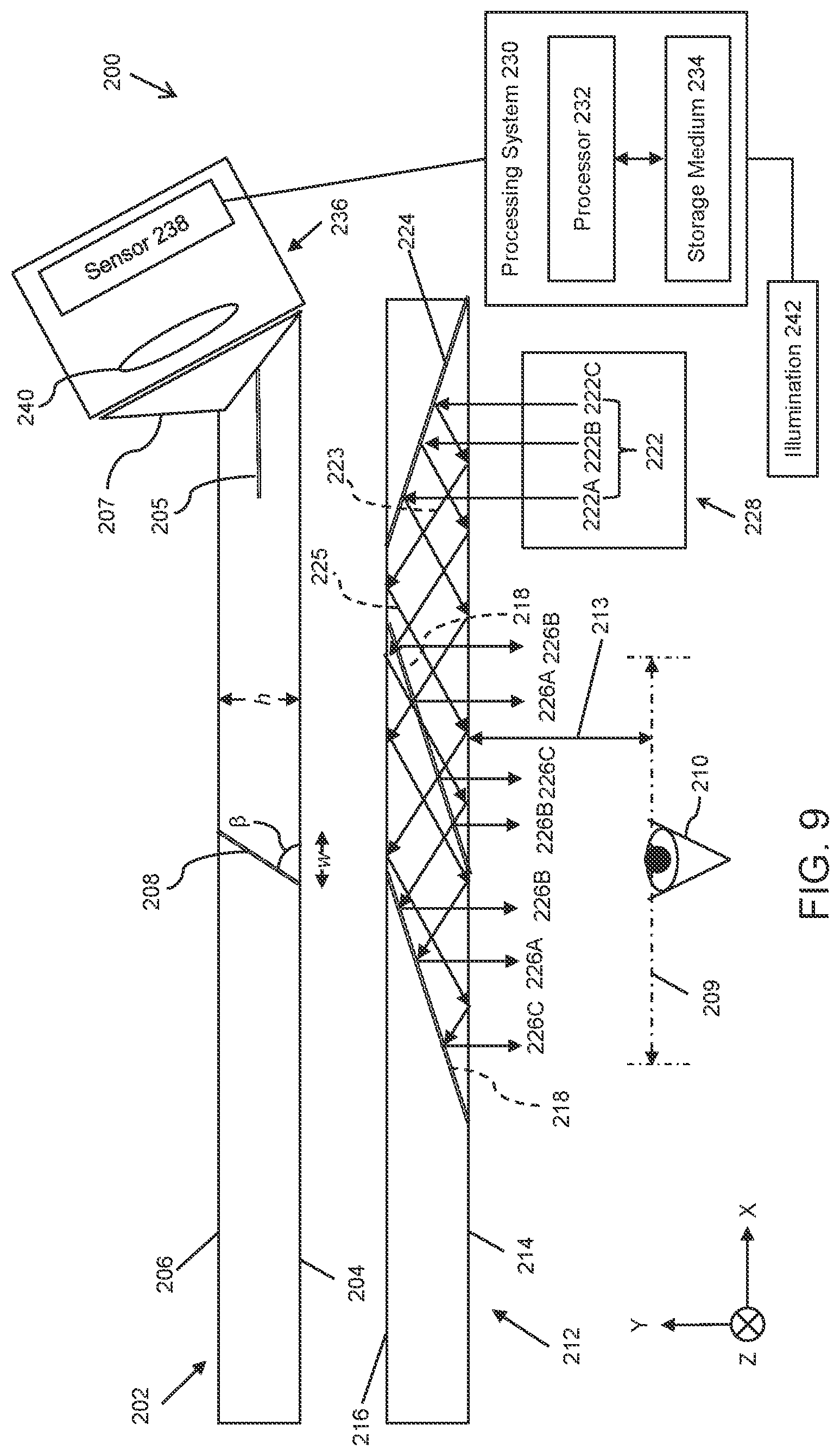 Patent US12147054 Figure 9 – Apparatus and methods for eye tracking based on eye imaging via light-guide optical element