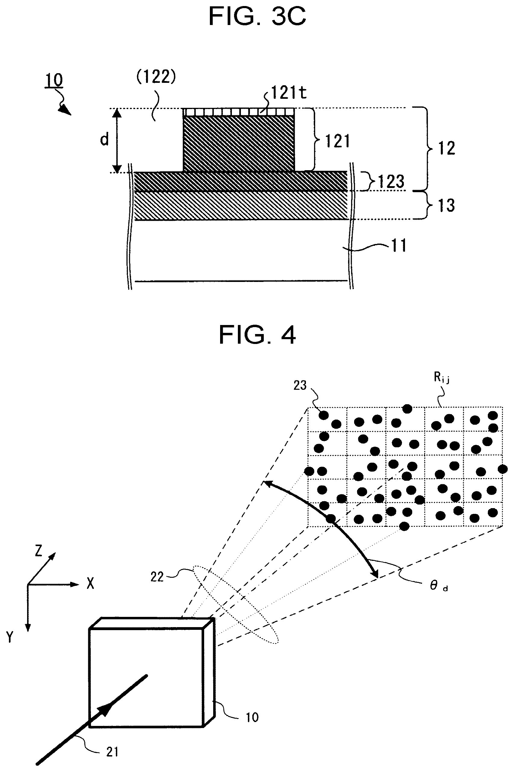 Patent US12147058 Figure 4 – Diffractive optical element, projection device, and measurement device'
