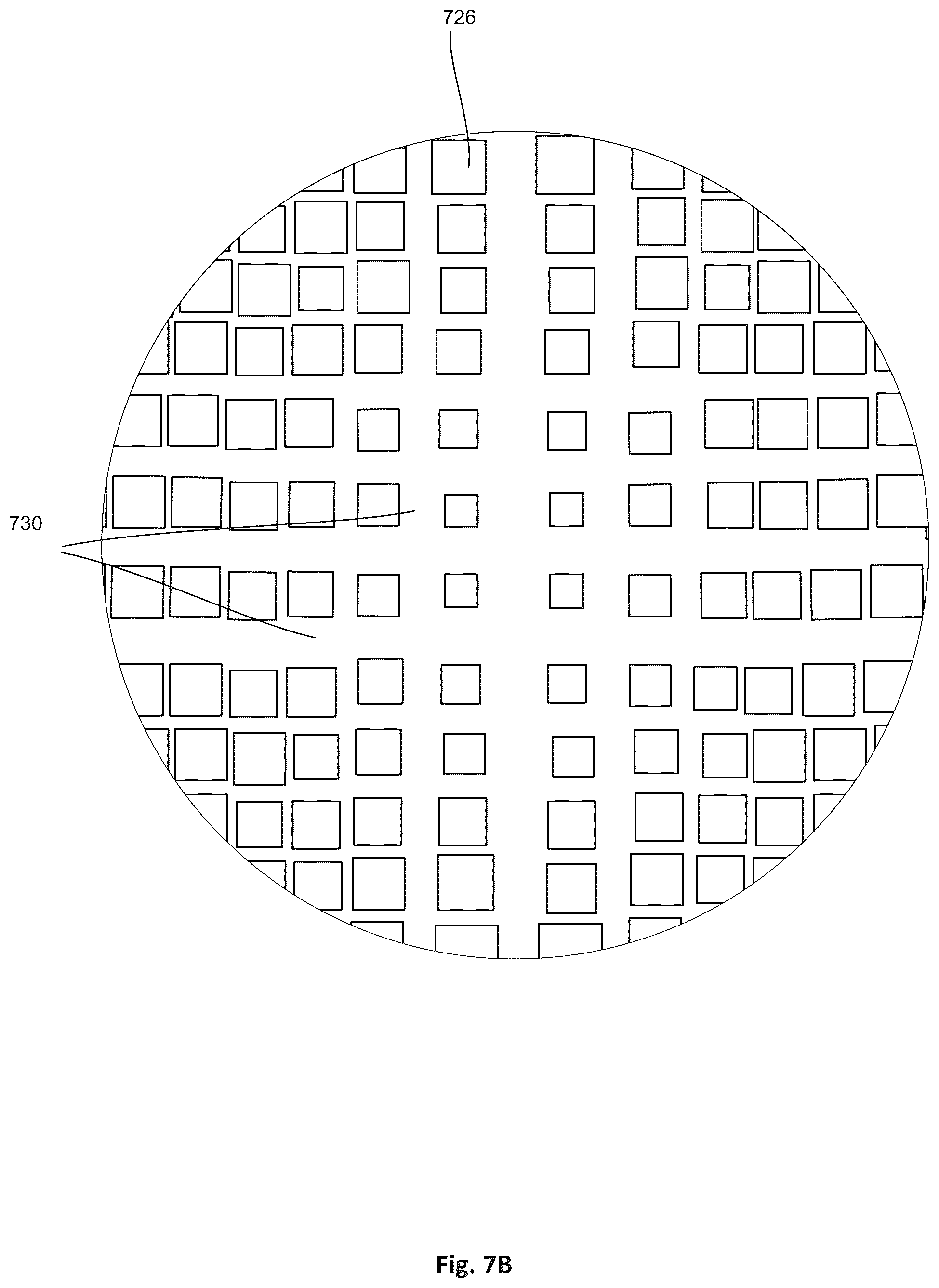 Patent US12147064 Figure 8 – Variable mesh low mass MEMS mirrors