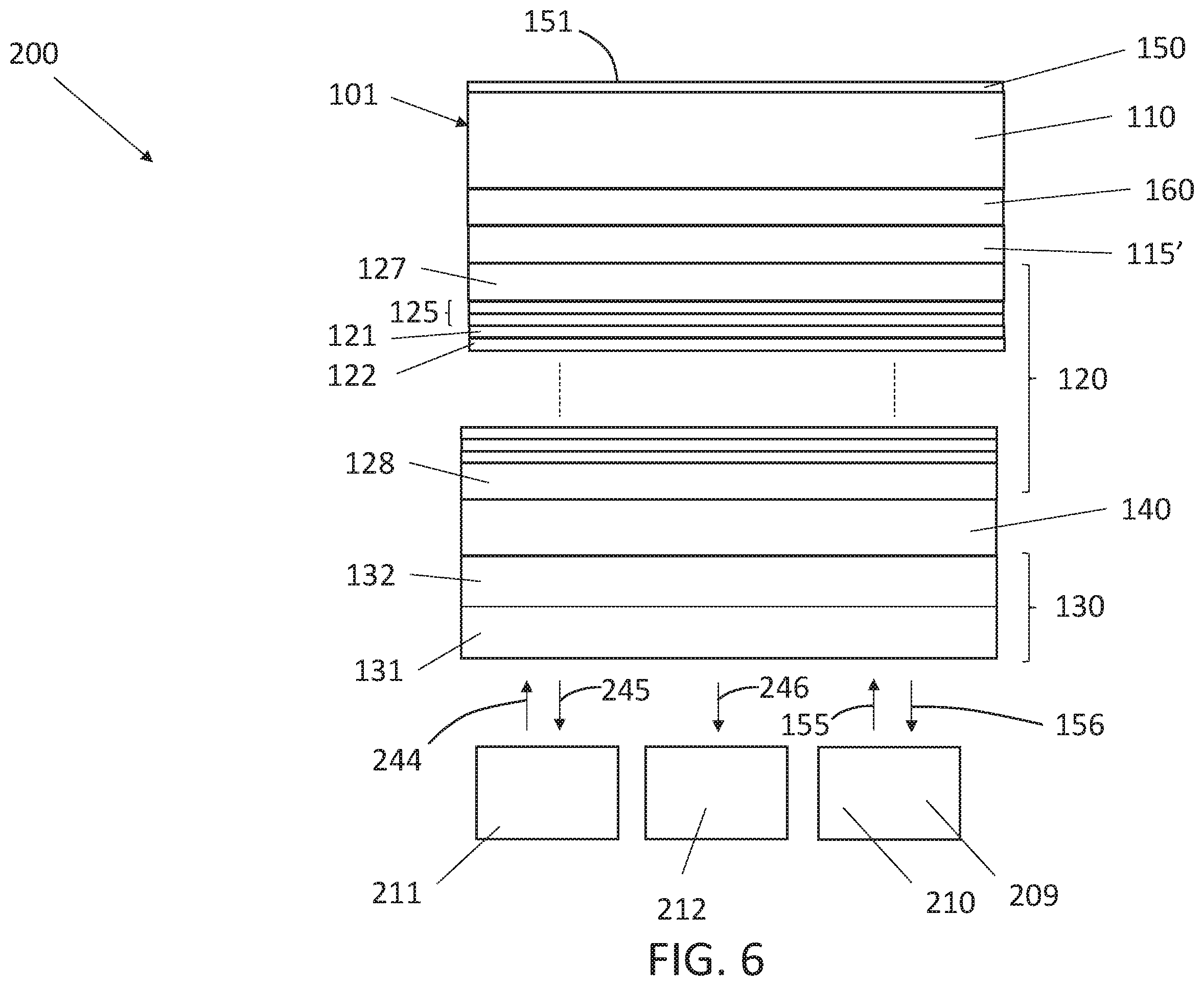 Patent US12147066 Figure 6 – Optical stack including multilayer optical film and radio-wave anti-reflection sheet