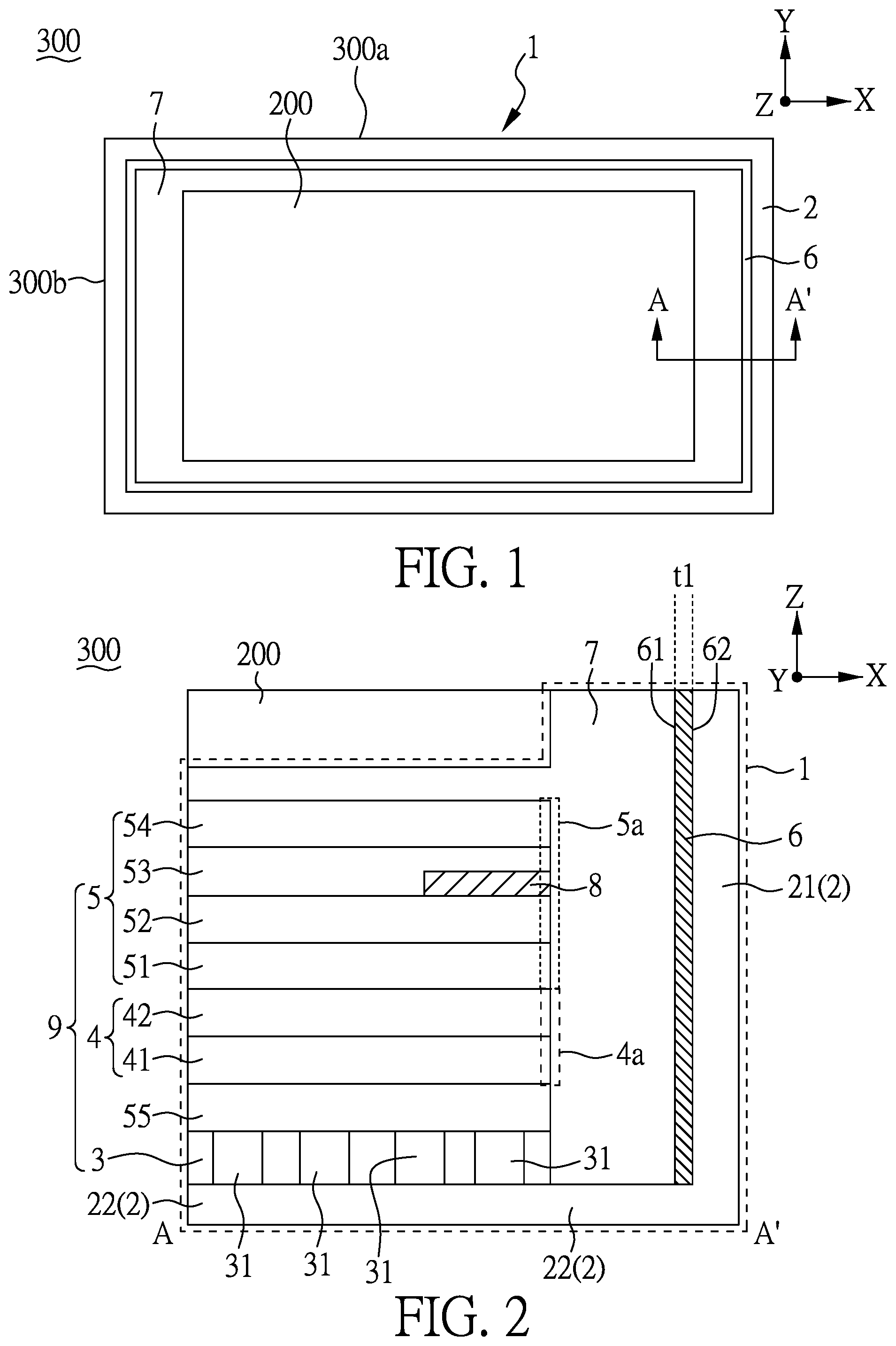 Patent US12147069 Figure 1 – Backlight module