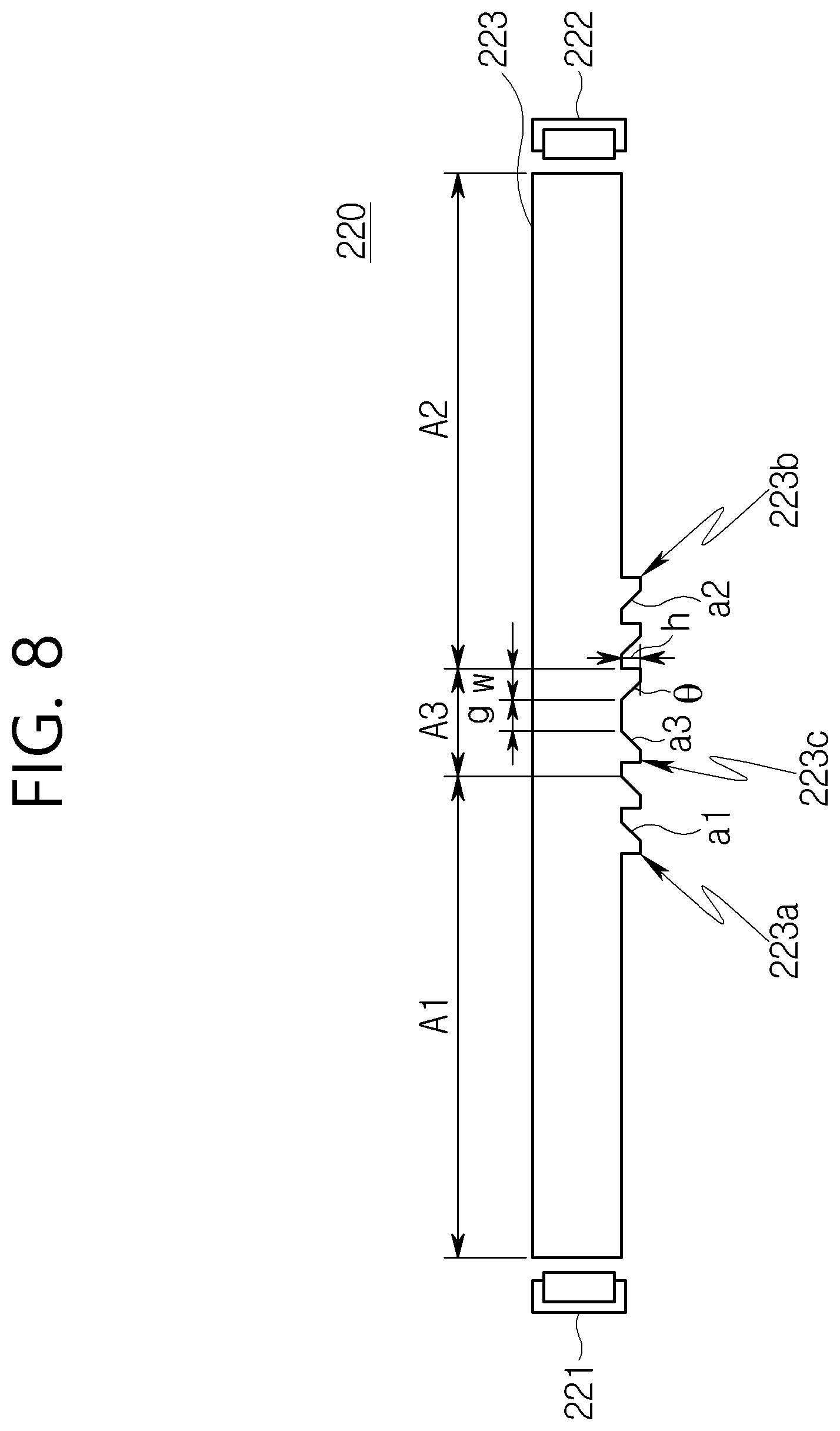 Patent US12147070 Figure 8 – Display backlight unit with edgelit light guide having protruding pattern on bottom surface