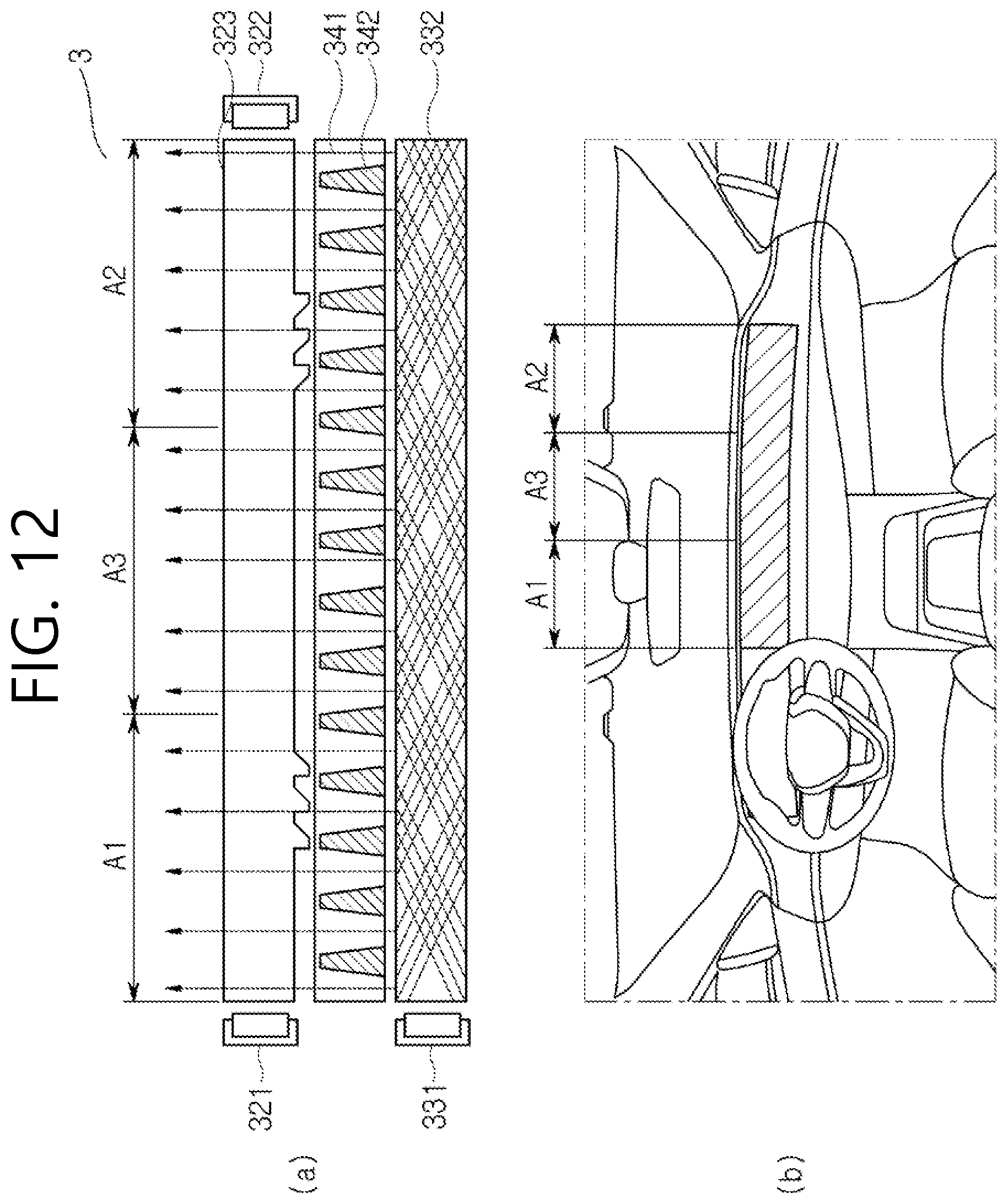 Patent US12147070 Figure 12 – Display backlight unit with edgelit light guide having protruding pattern on bottom surface