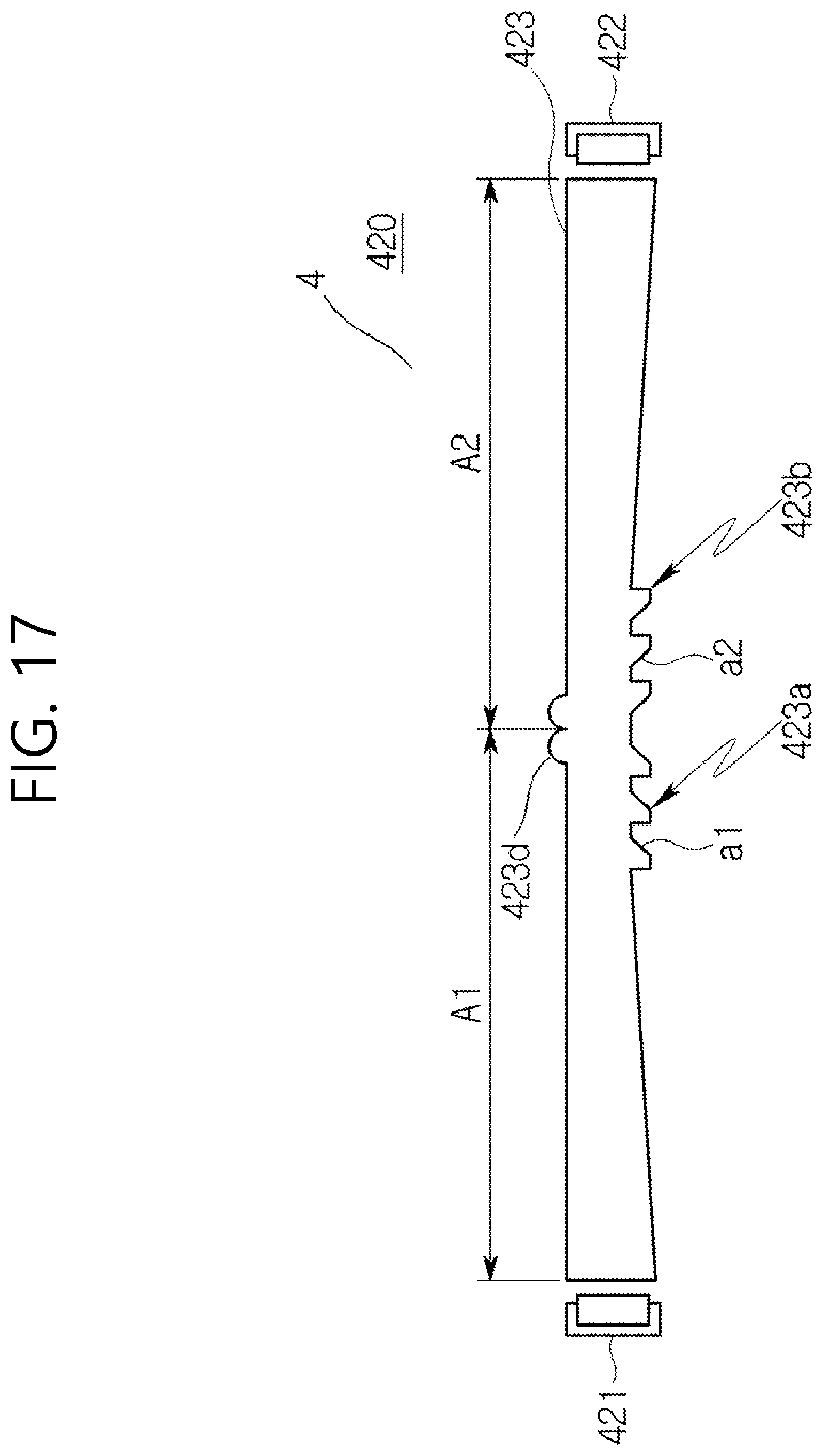 Patent US12147070 Figure 17 – Display backlight unit with edgelit light guide having protruding pattern on bottom surface
