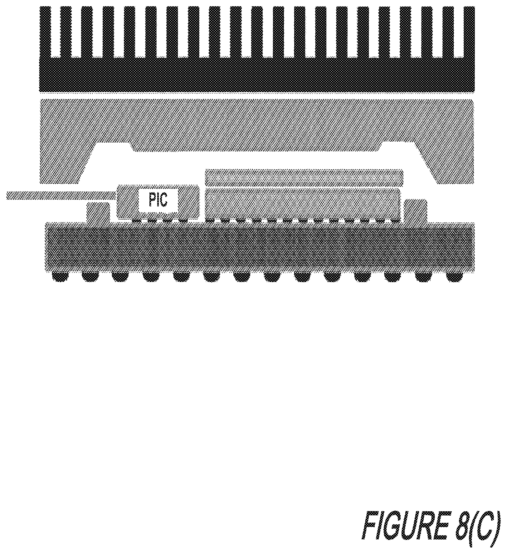 Patent US12147073 Figure 12 – Co-packaging photonic integrated circuits and application specific integrated circuits