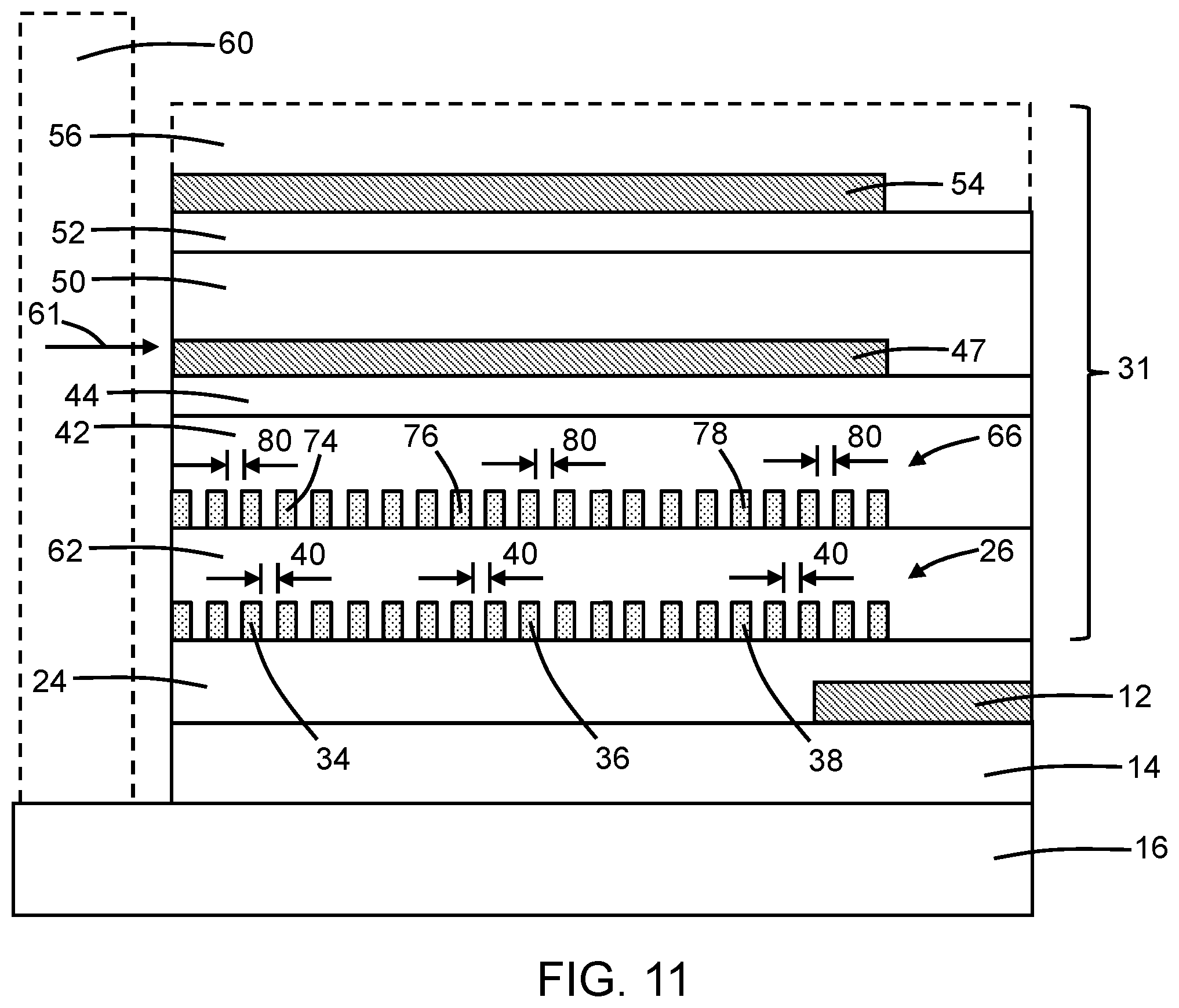 Patent US12147075 Figure 13 – Back-end-of-line edge couplers with a tapered grating