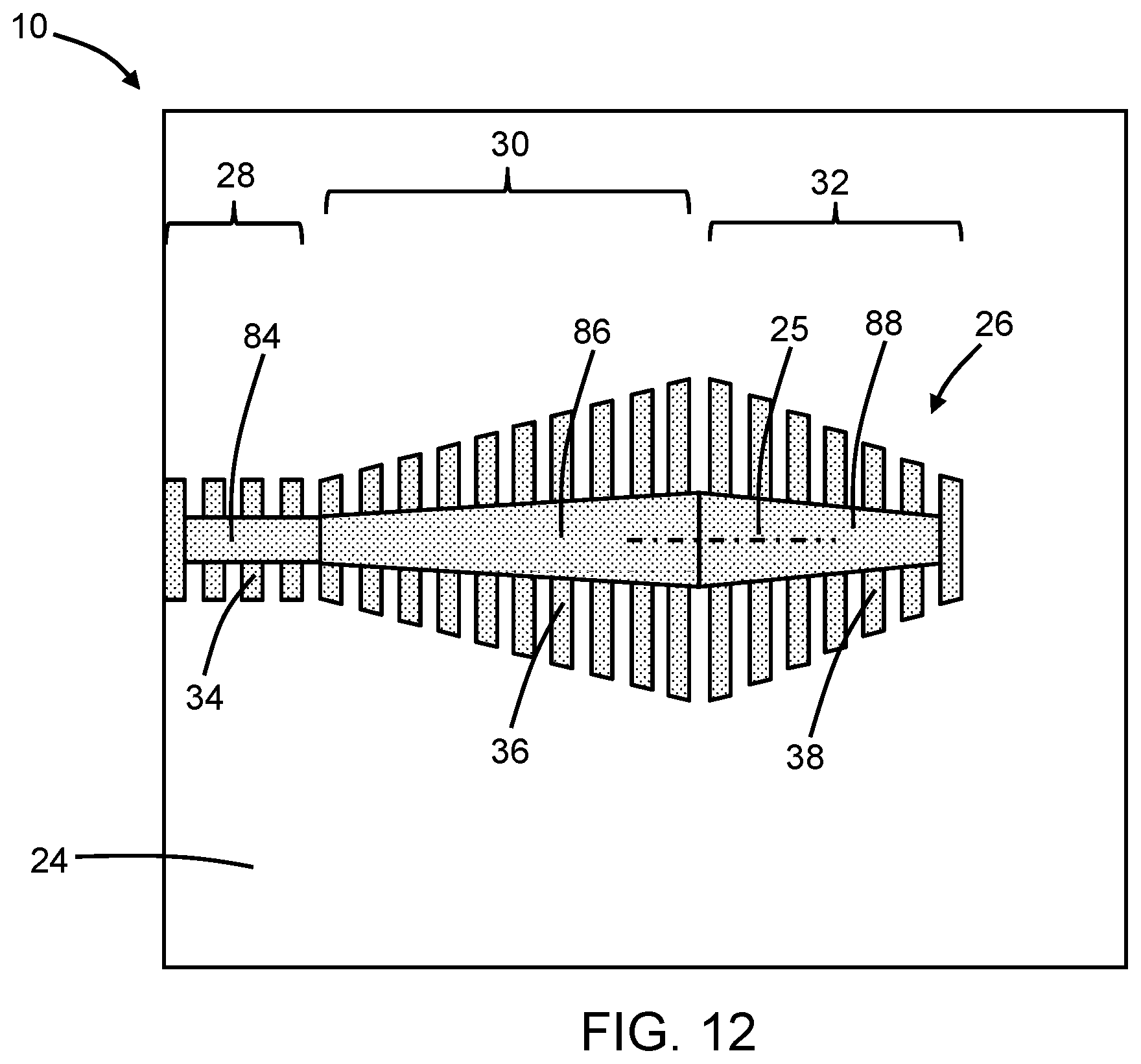 Patent US12147075 Figure 14 – Back-end-of-line edge couplers with a tapered grating