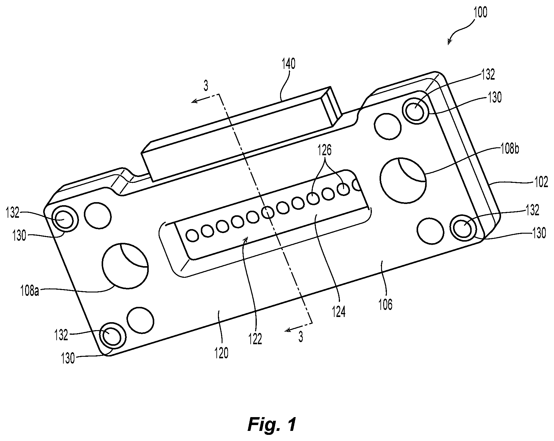 Patent US12147079 Figure 1 – Lens plate for ferrules