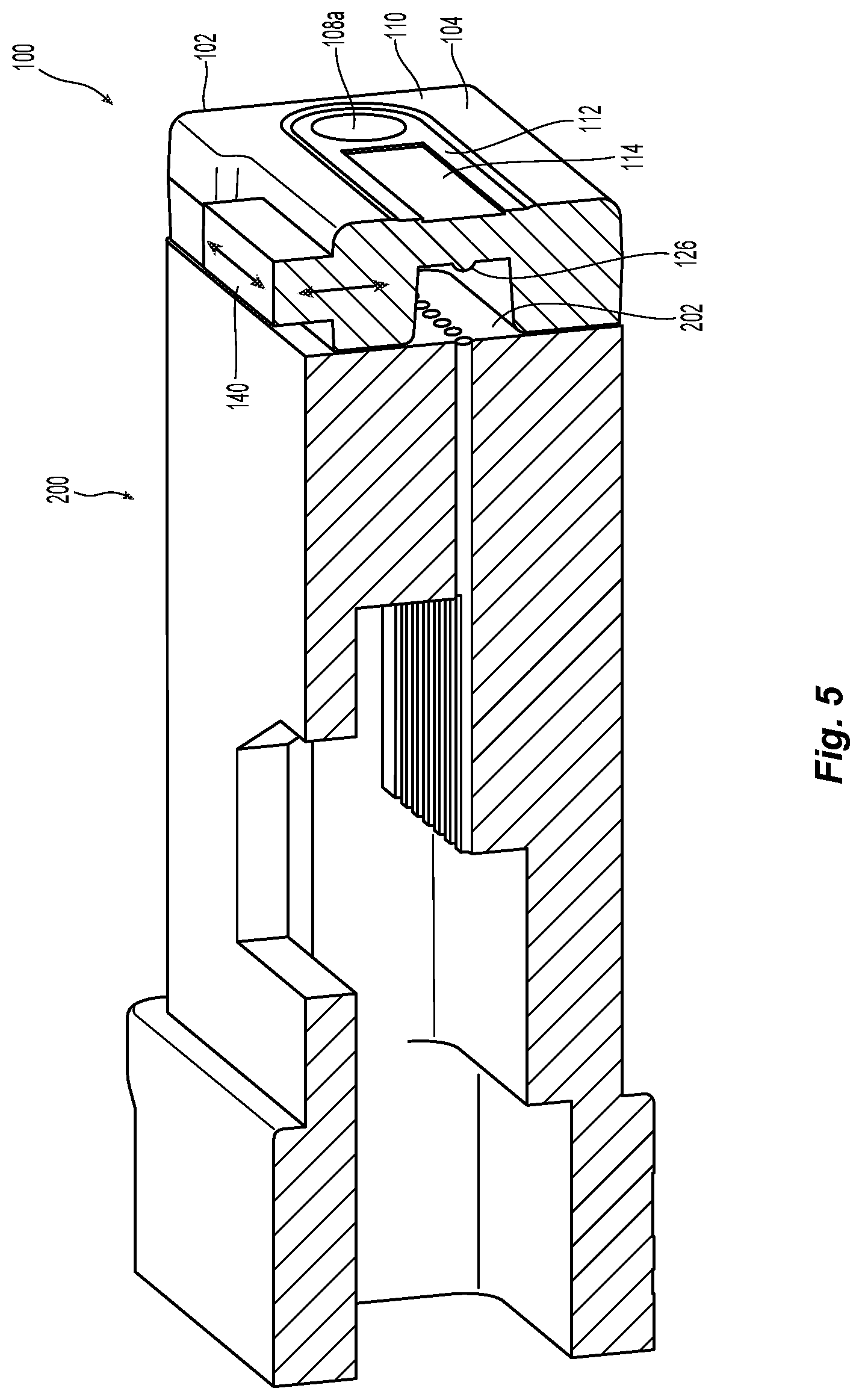 Patent US12147079 Figure 5 – Lens plate for ferrules