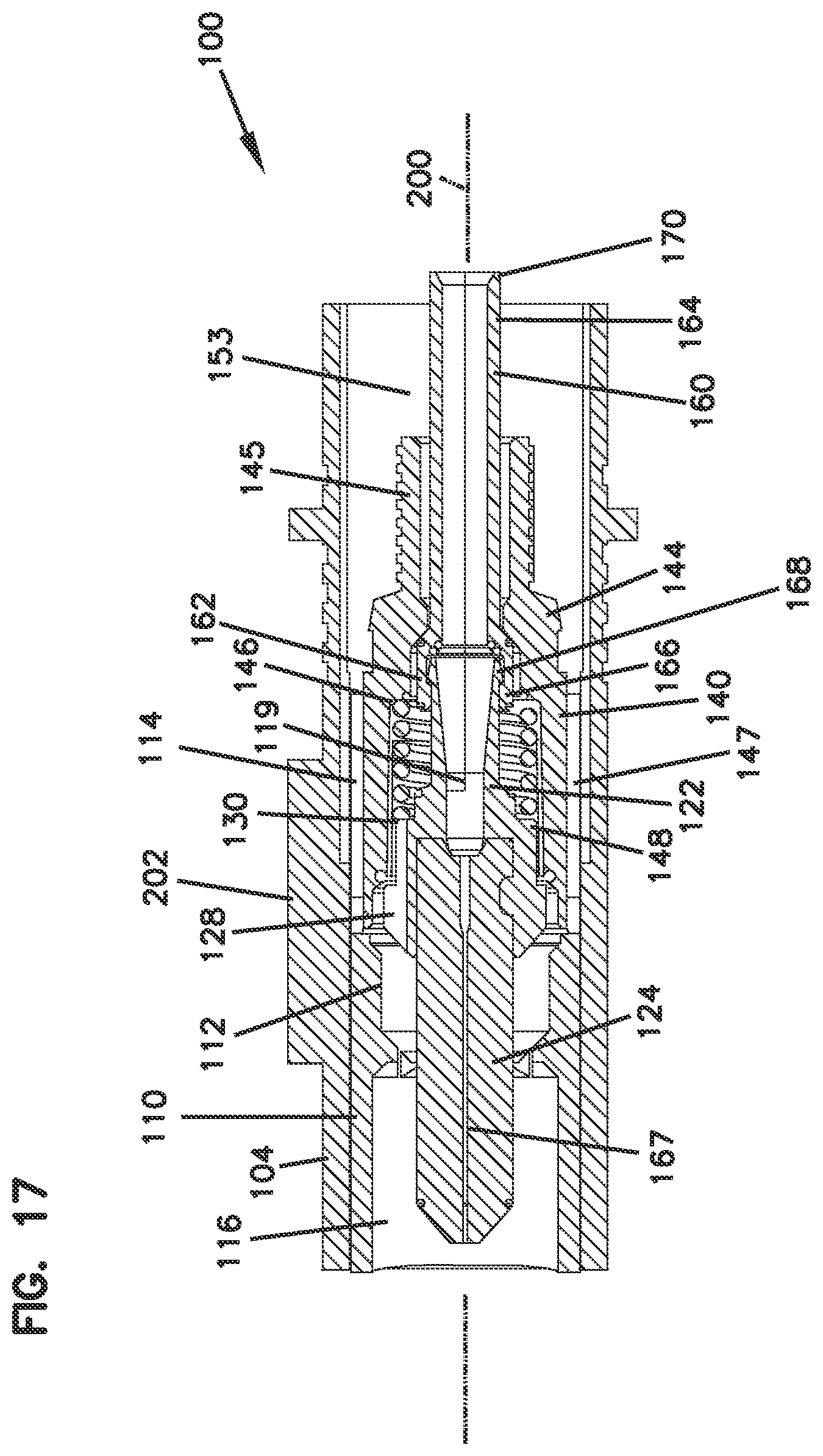 Patent US12147081 Figure 11 – Fiber optic connector with epoxy tube with axial float