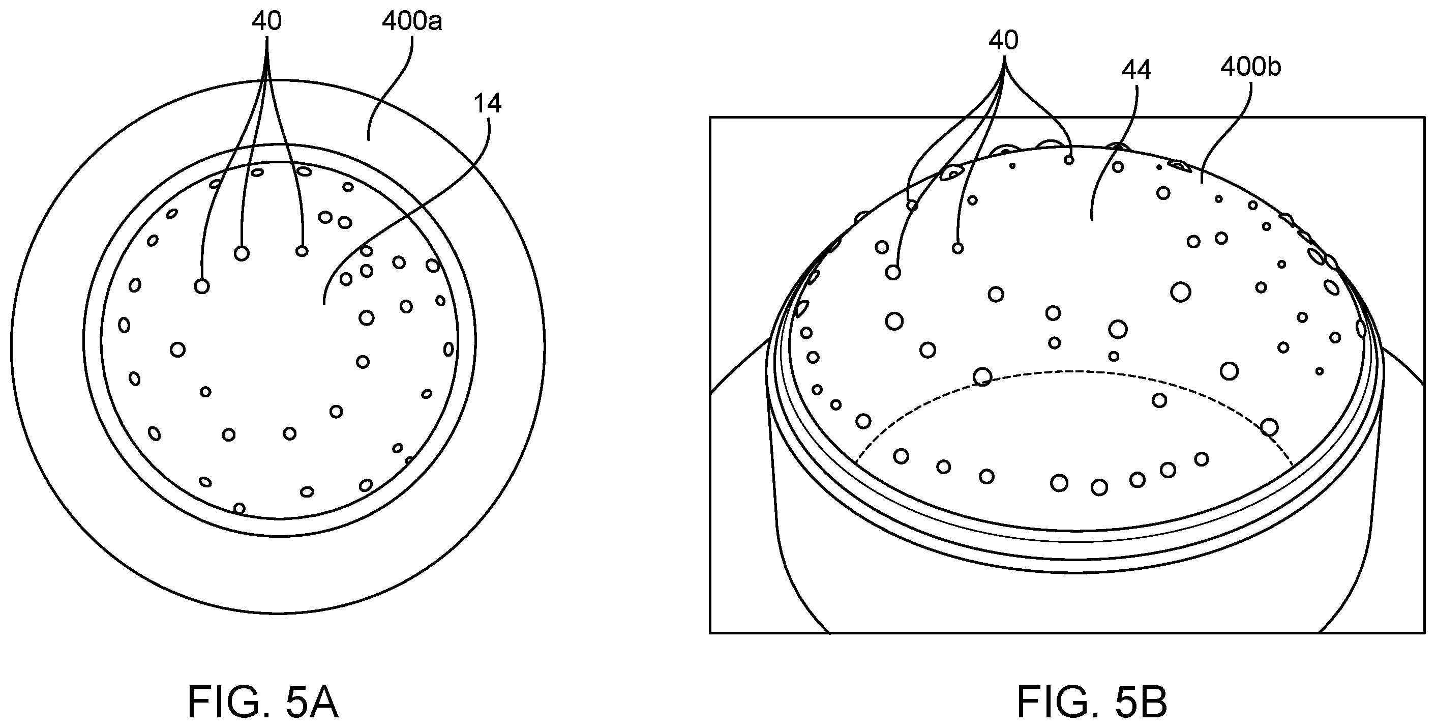 Patent US12147092 Figure 5 – Supporting pillars for encapsulating a flexible PCB within a soft hydrogel contact lens