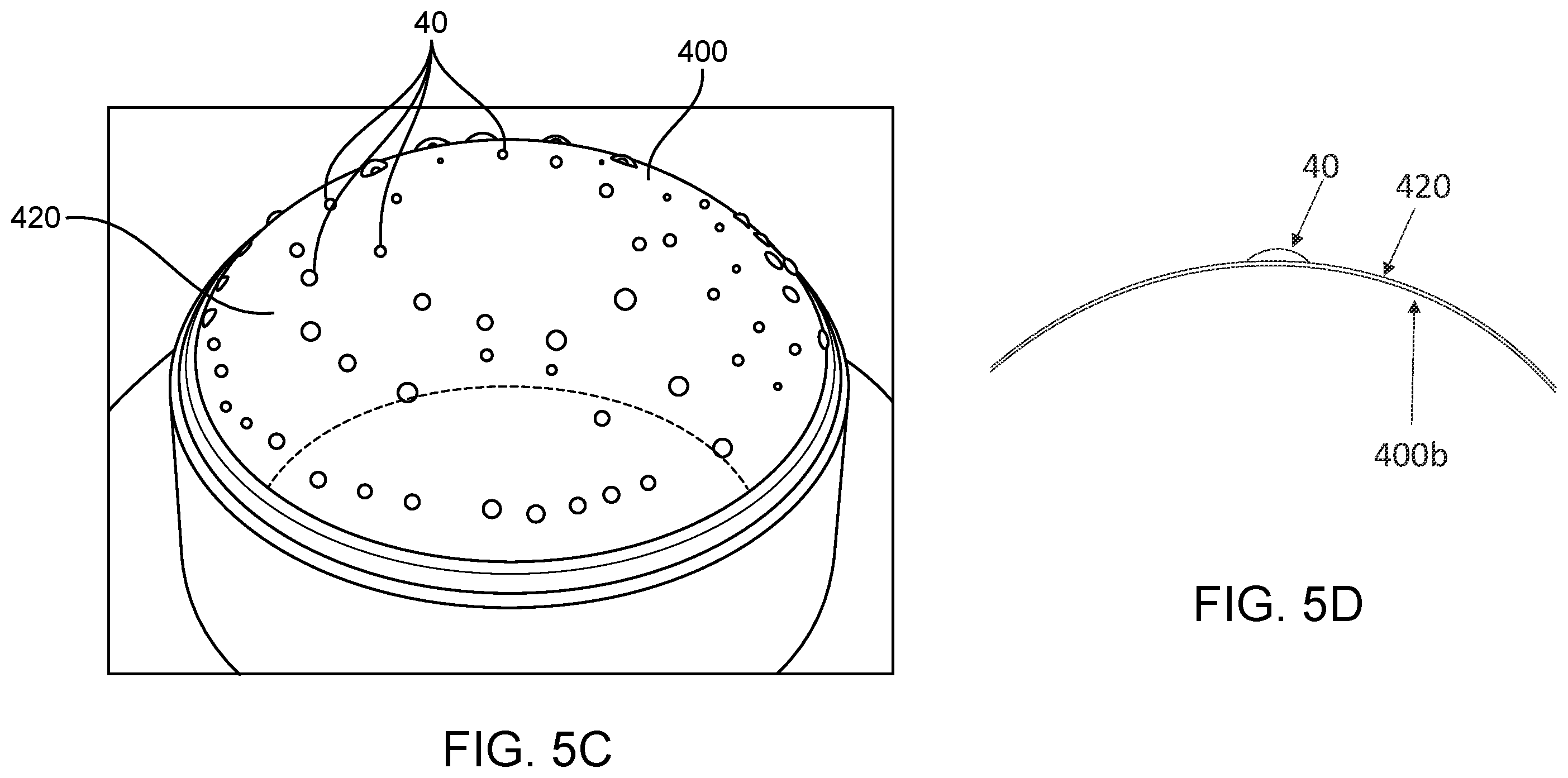 Patent US12147092 Figure 6 – Supporting pillars for encapsulating a flexible PCB within a soft hydrogel contact lens