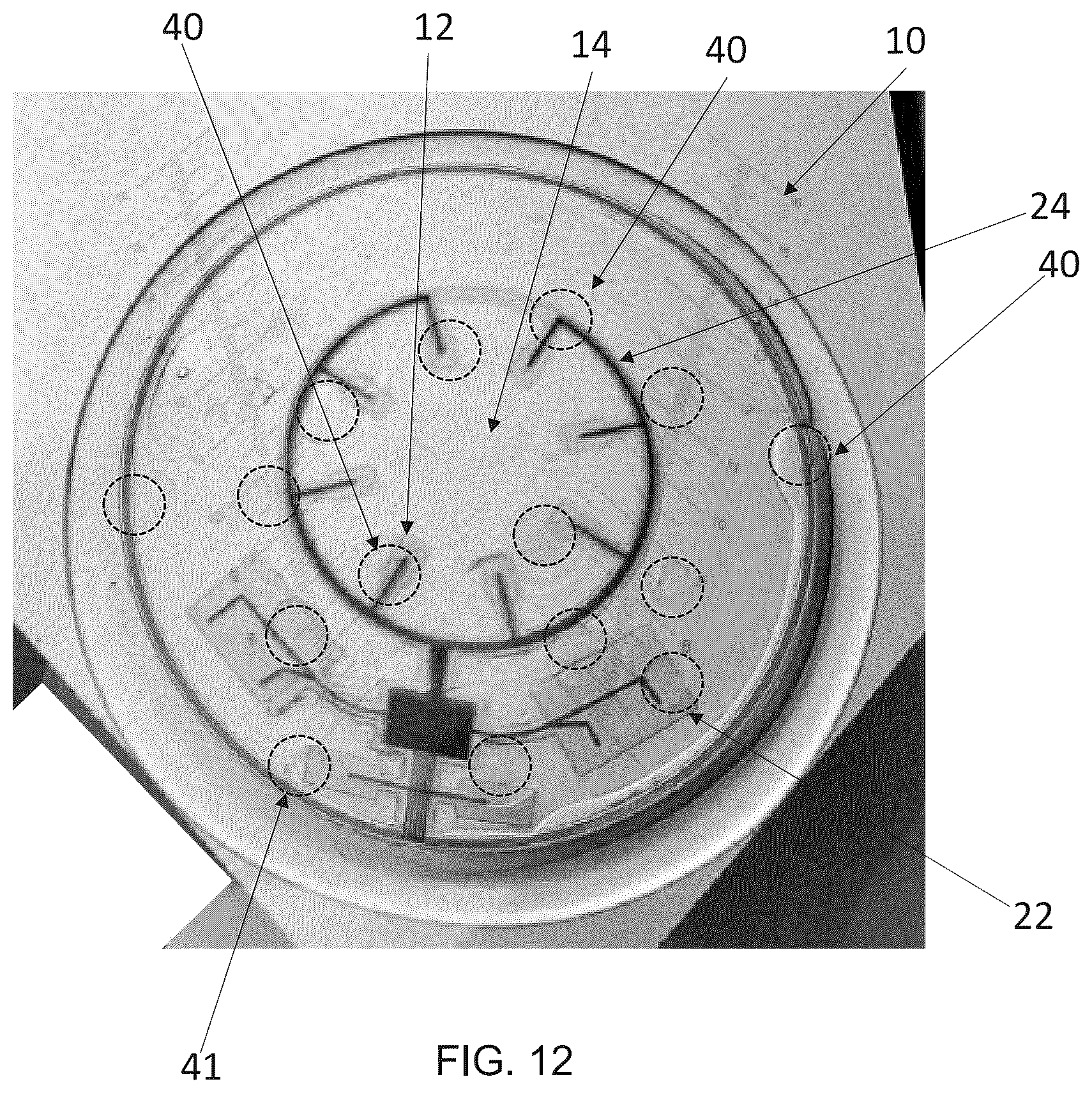 Patent US12147092 Figure 14 – Supporting pillars for encapsulating a flexible PCB within a soft hydrogel contact lens