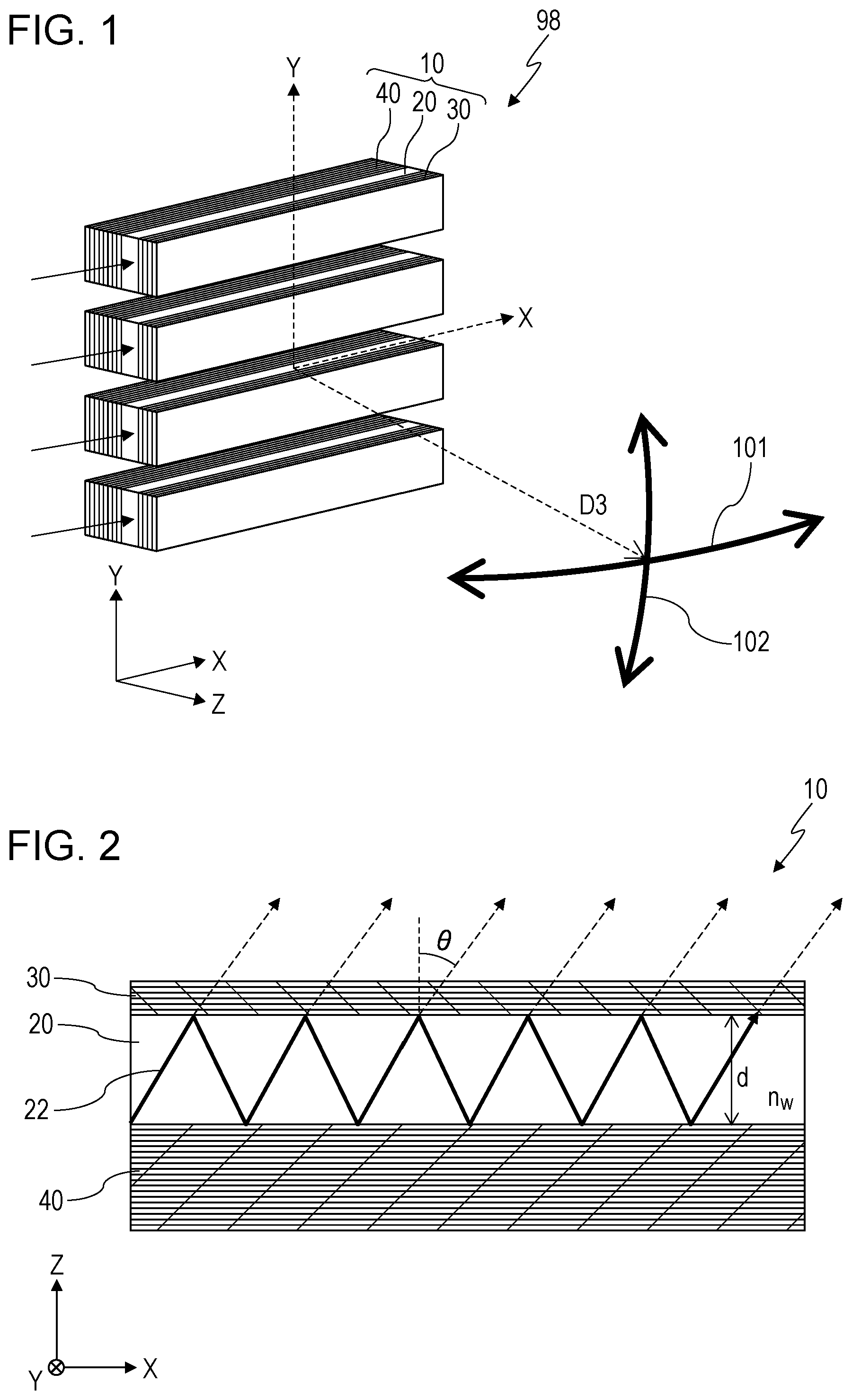 Patent US12147094 Figure 1 – Optical device and photodetection system