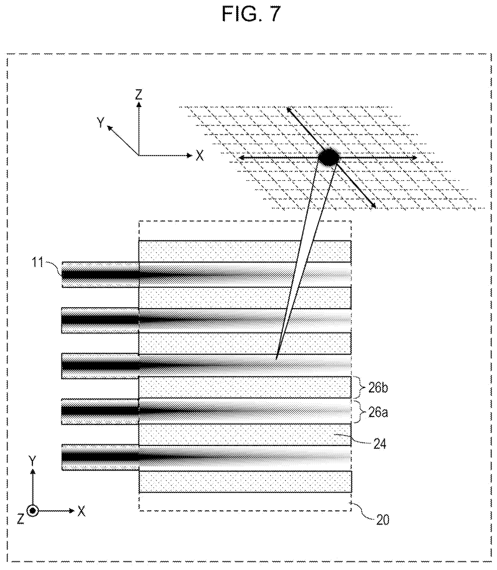 Patent US12147094 Figure 6 – Optical device and photodetection system