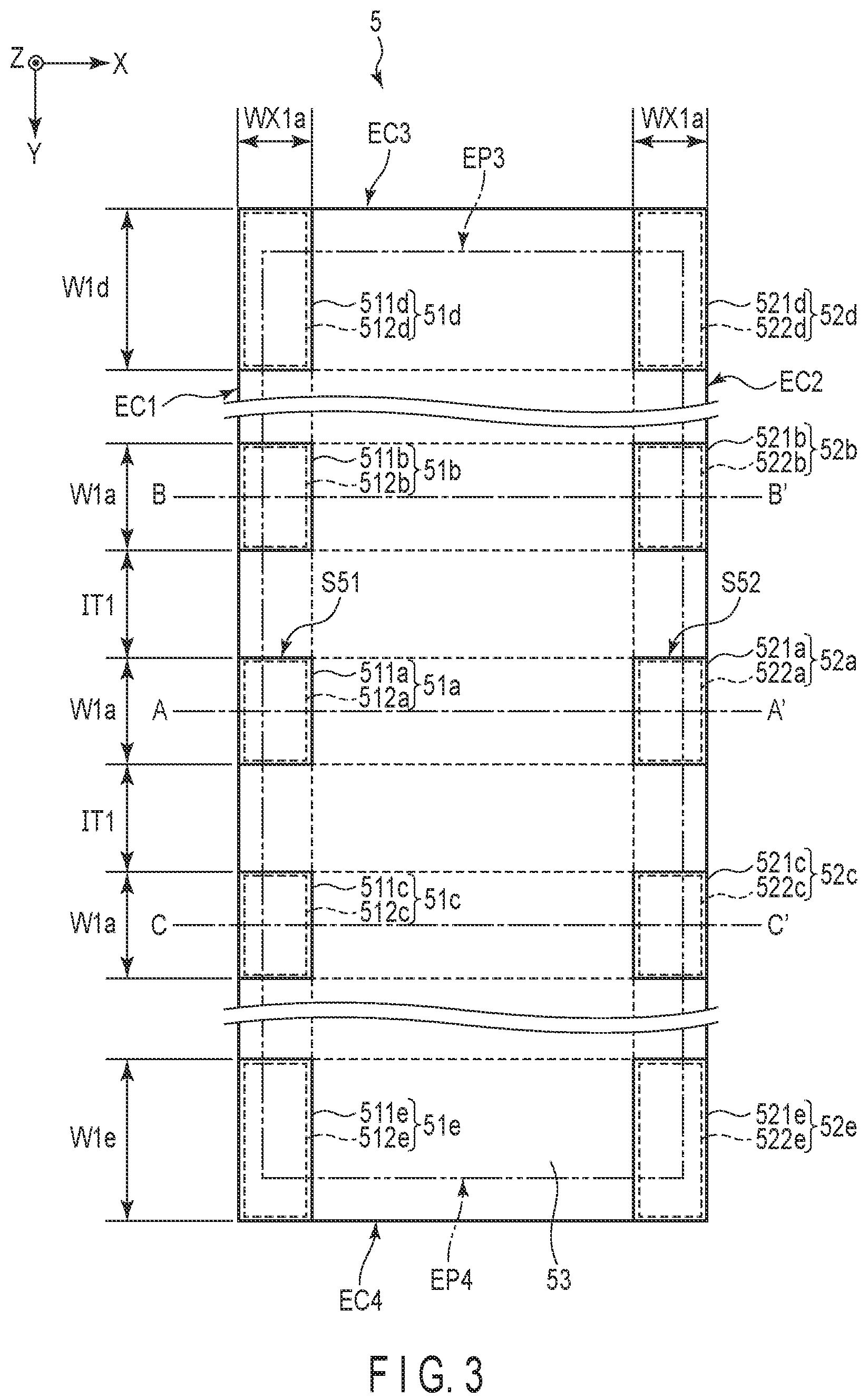 Patent US12147103 Figure 3 – Display device and storing body