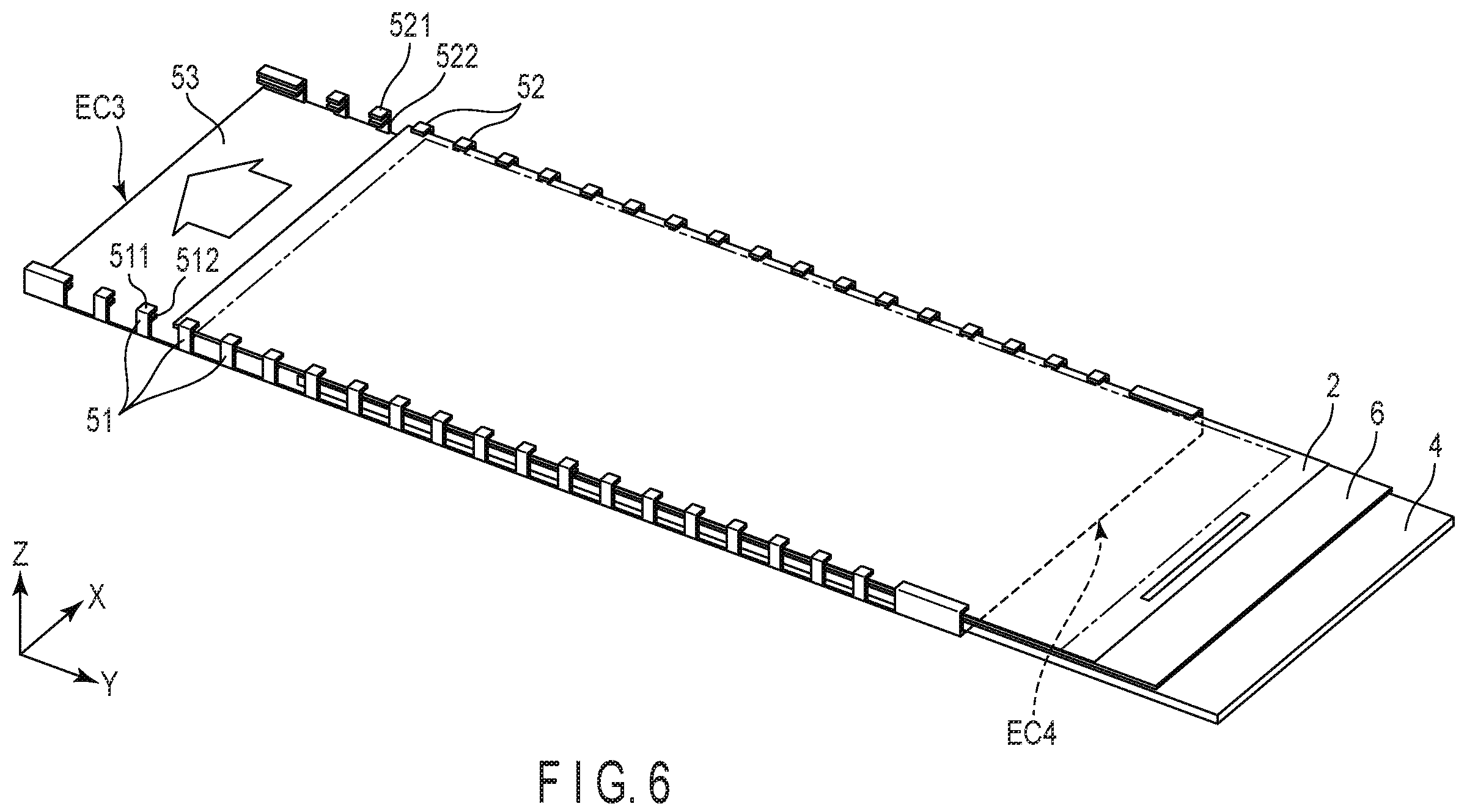 Patent US12147103 Figure 6 – Display device and storing body