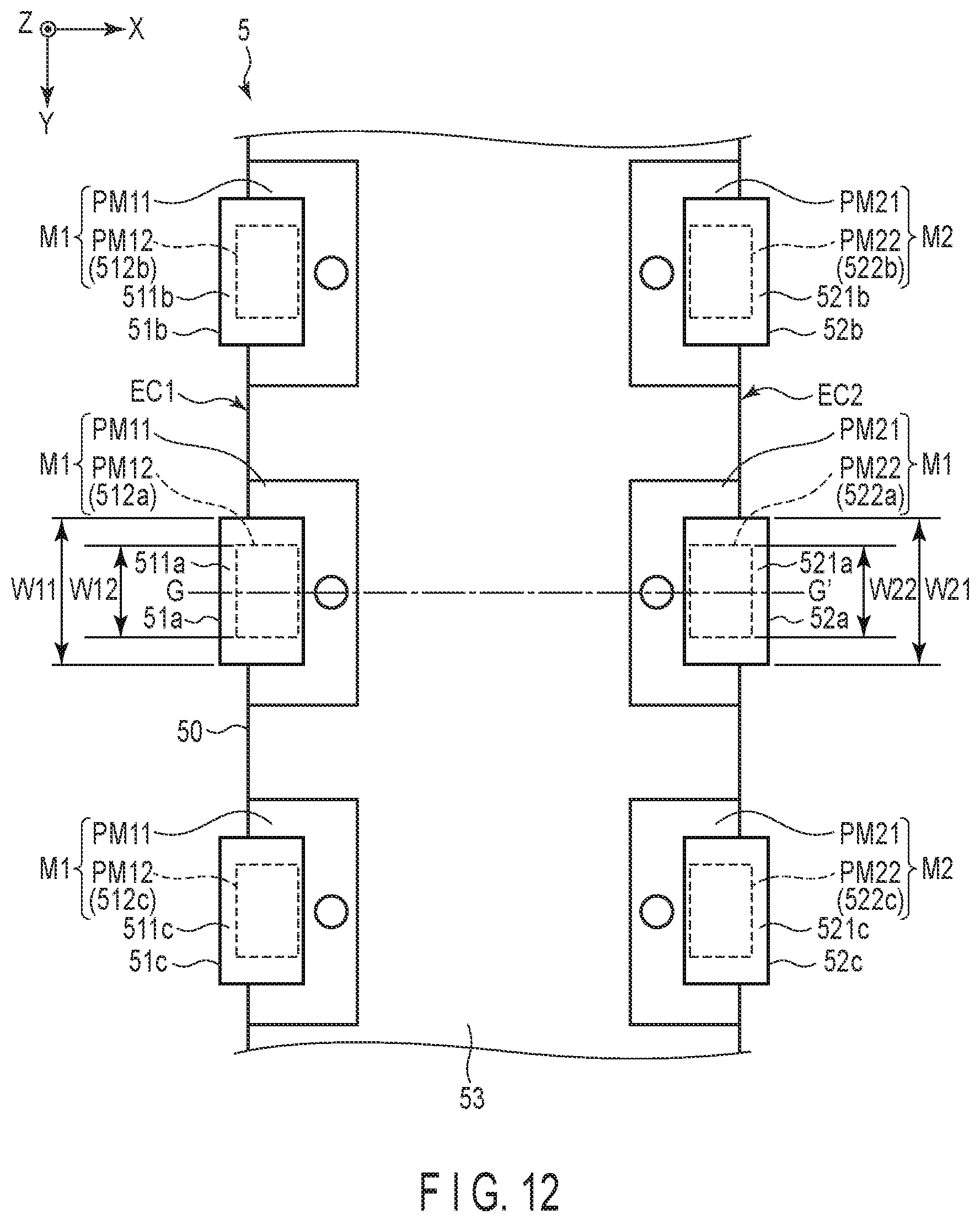 Patent US12147103 Figure 12 – Display device and storing body