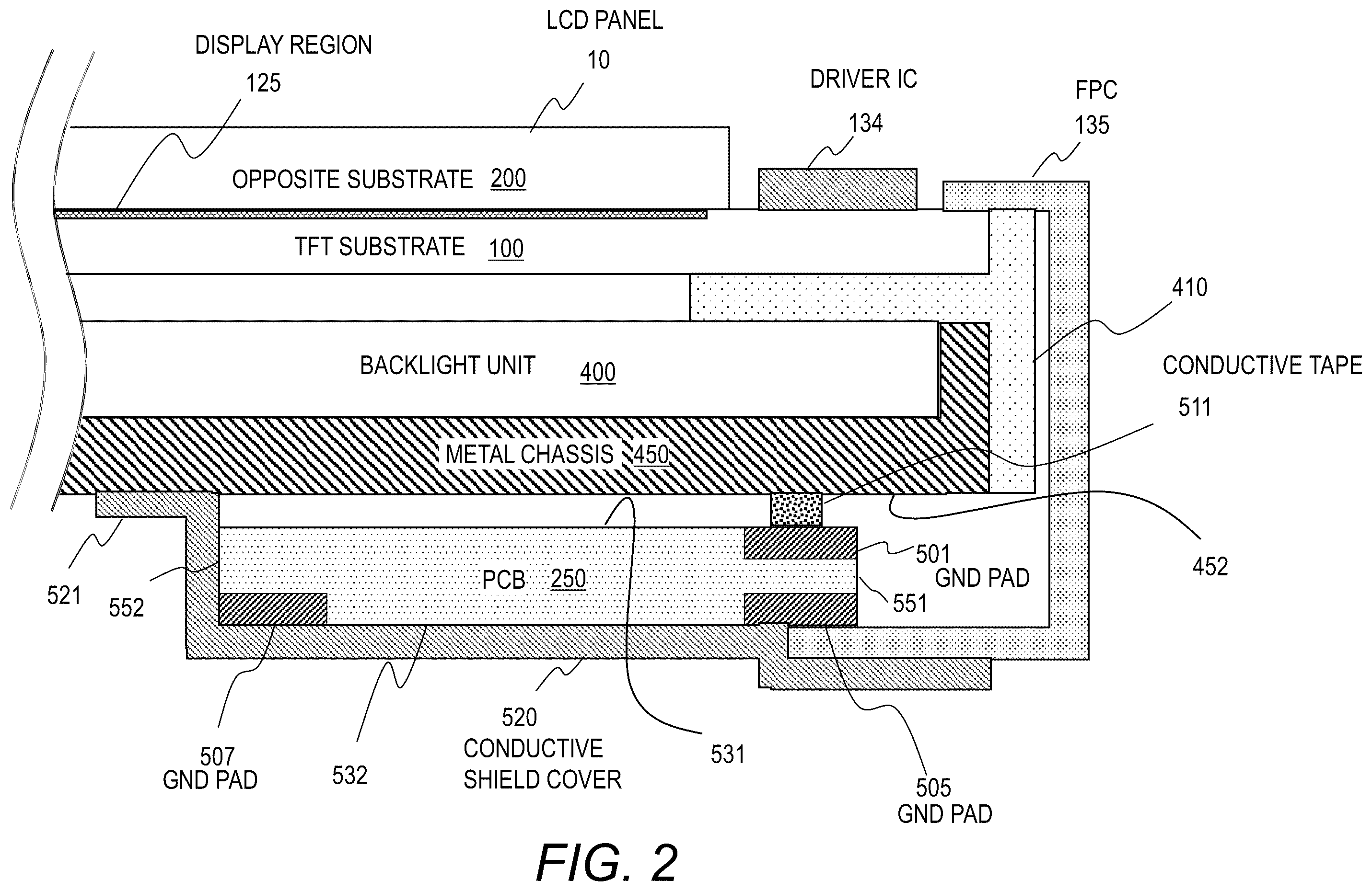 Patent US12147104 Figure 2 – Display device