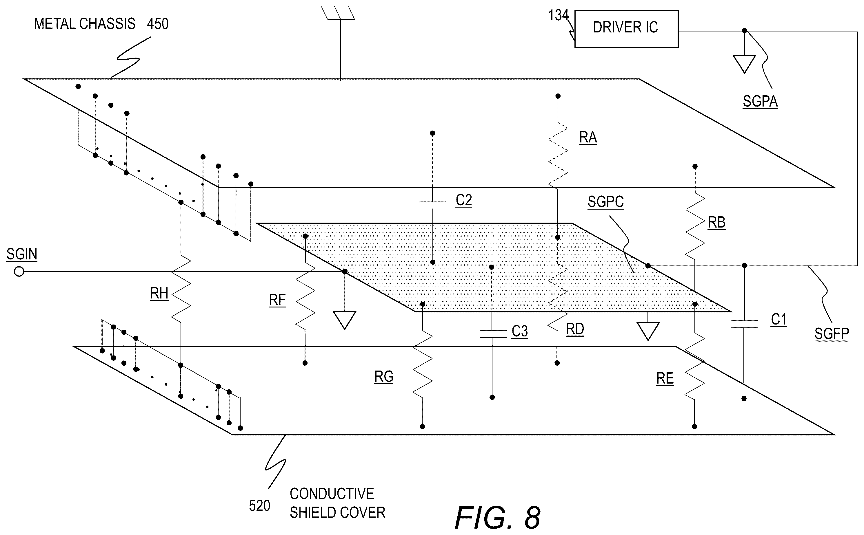 Patent US12147104 Figure 8 – Display device