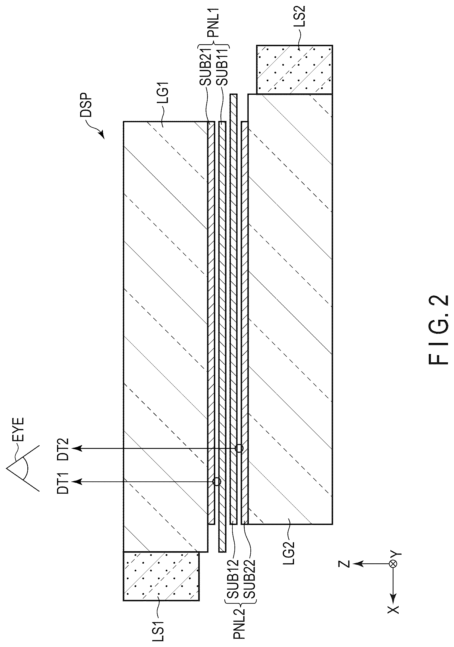 Patent US12147110 Figure 2 – Display device