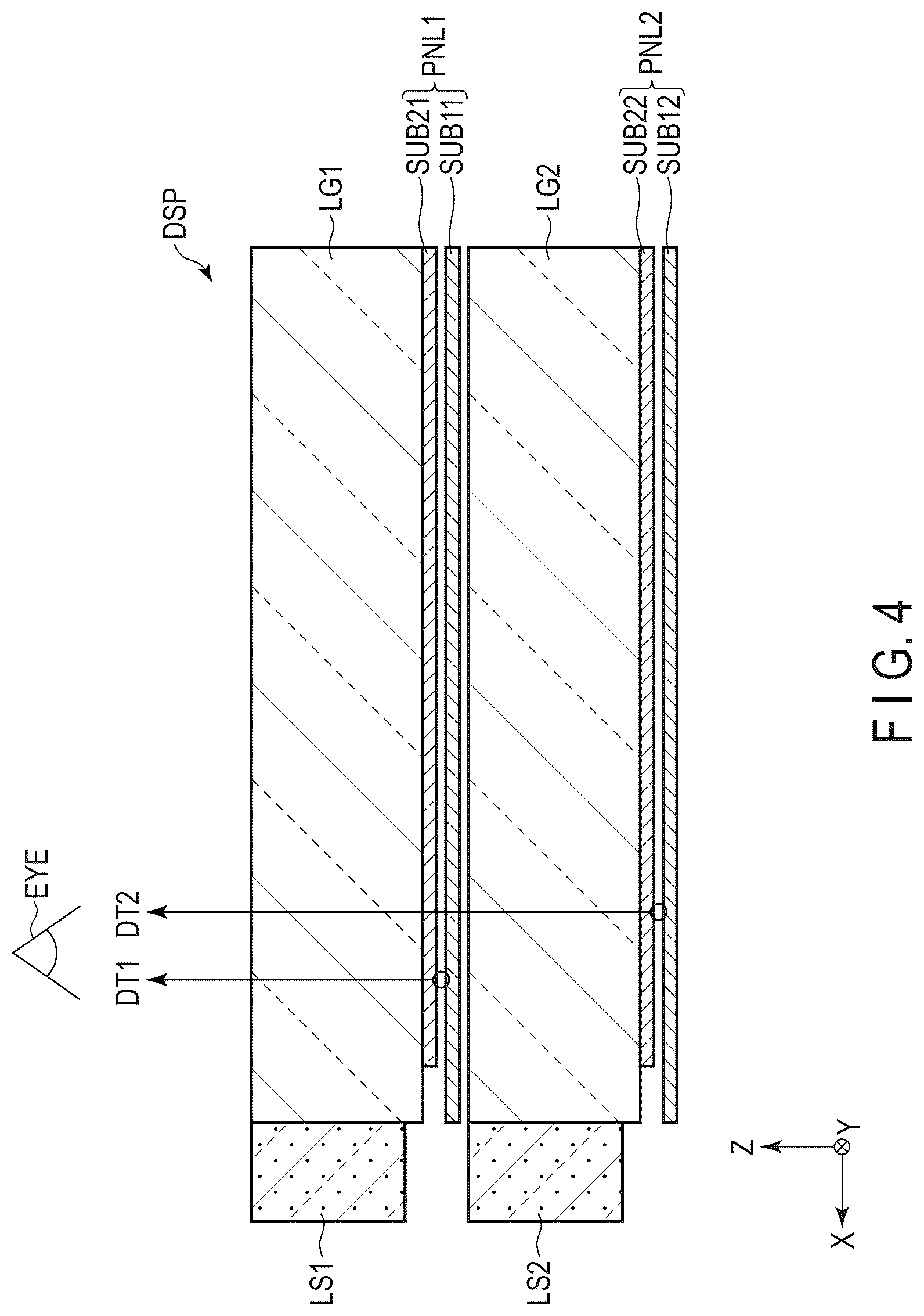 Patent US12147110 Figure 4 – Display device