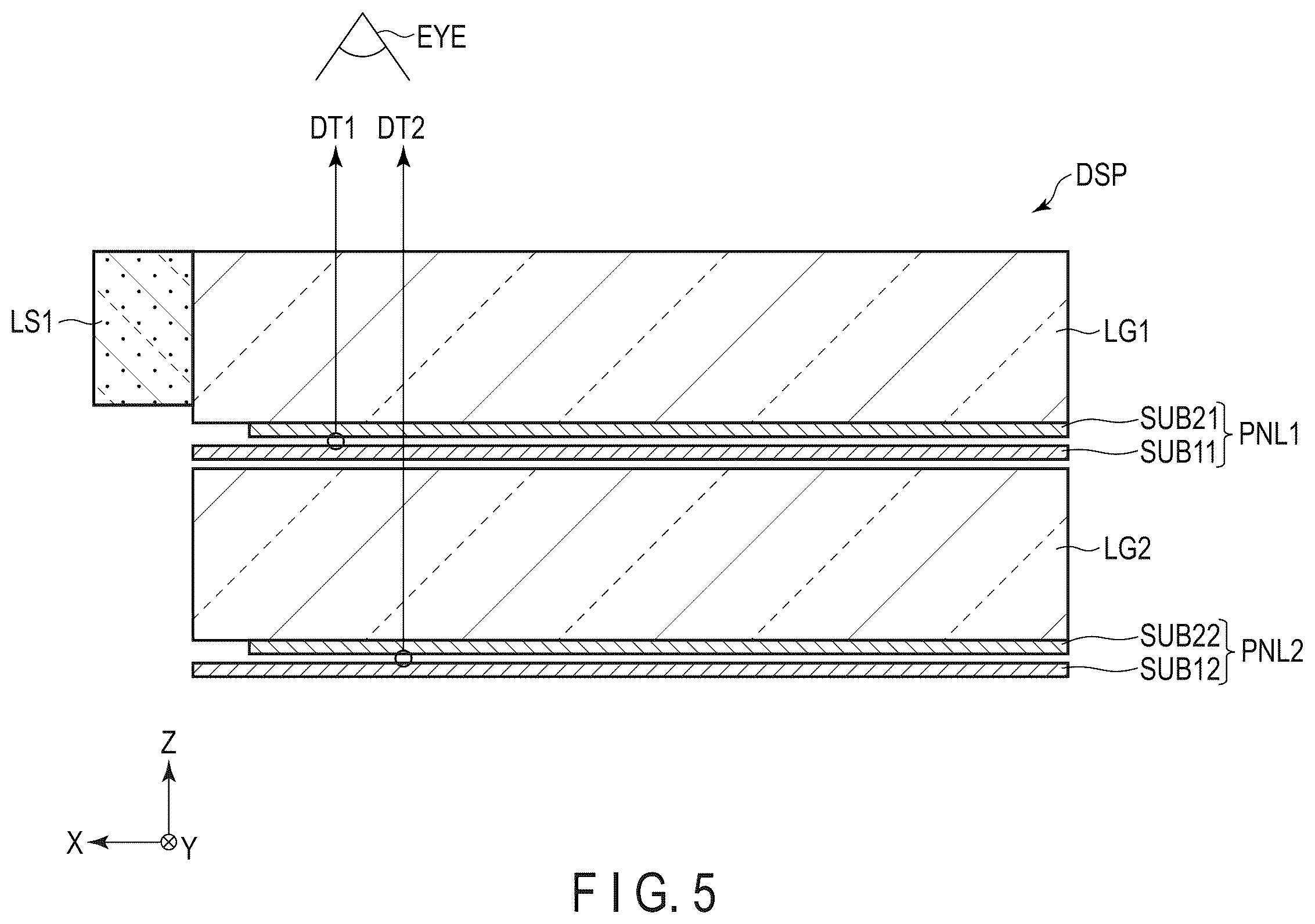 Patent US12147110 Figure 5 – Display device