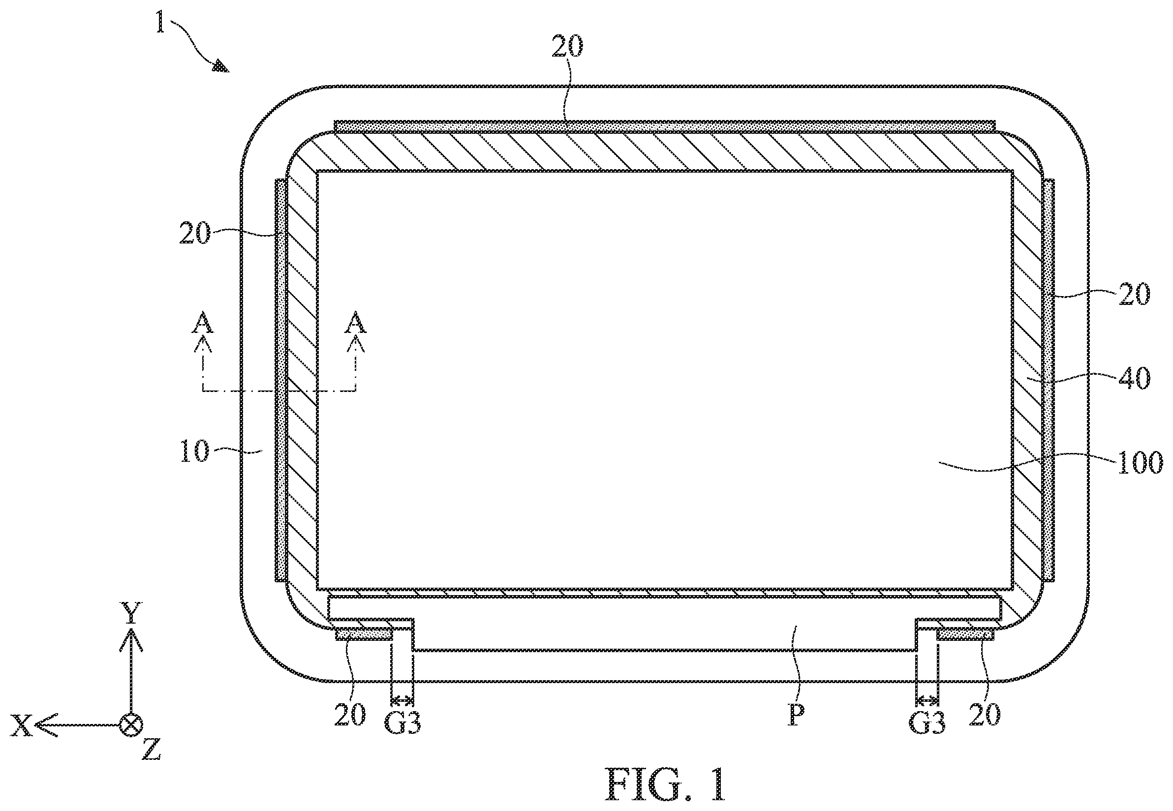 Patent US12147119 Figure 1 – Electronic device