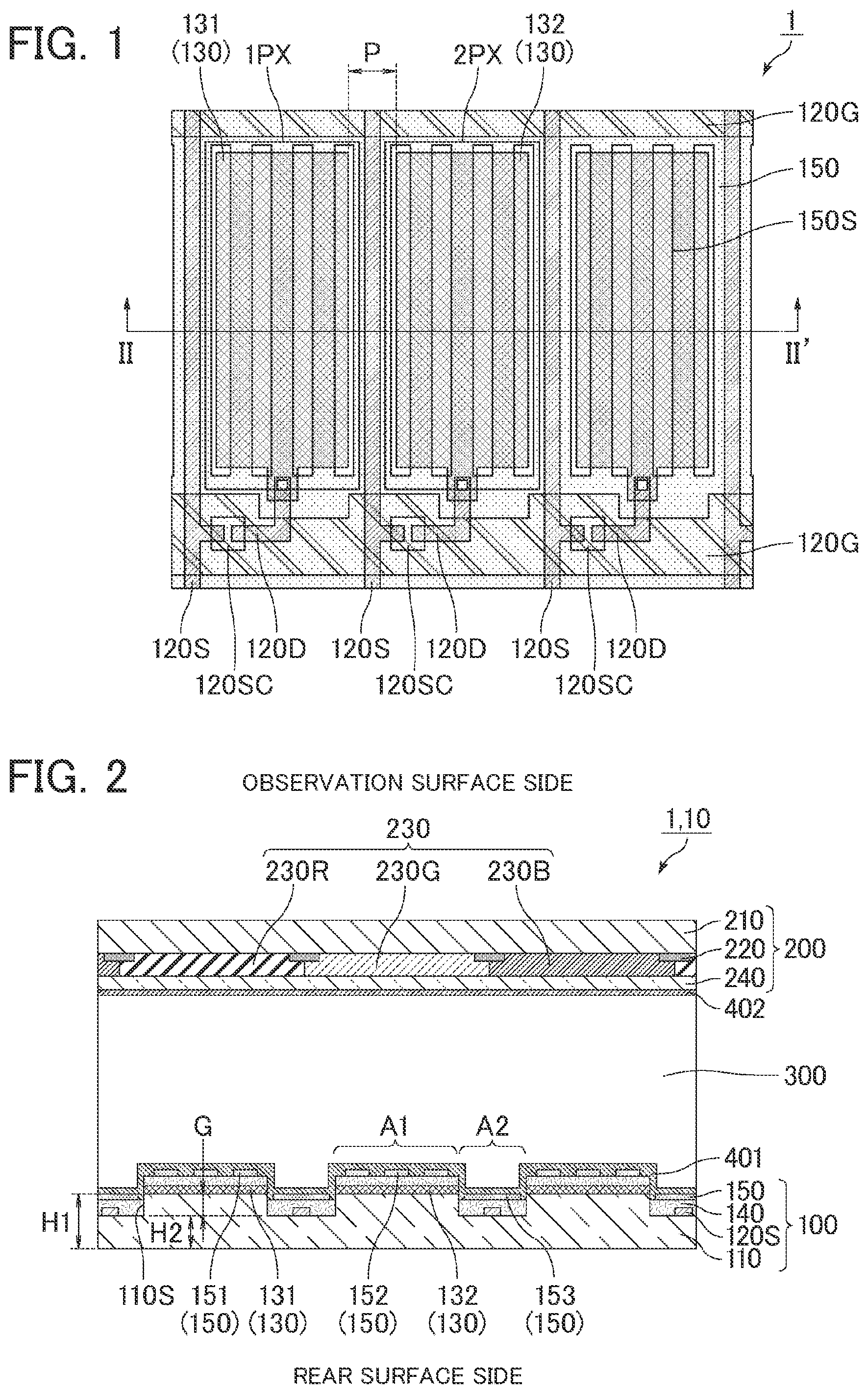 Patent US12147127 Figure 1 – Liquid crystal display