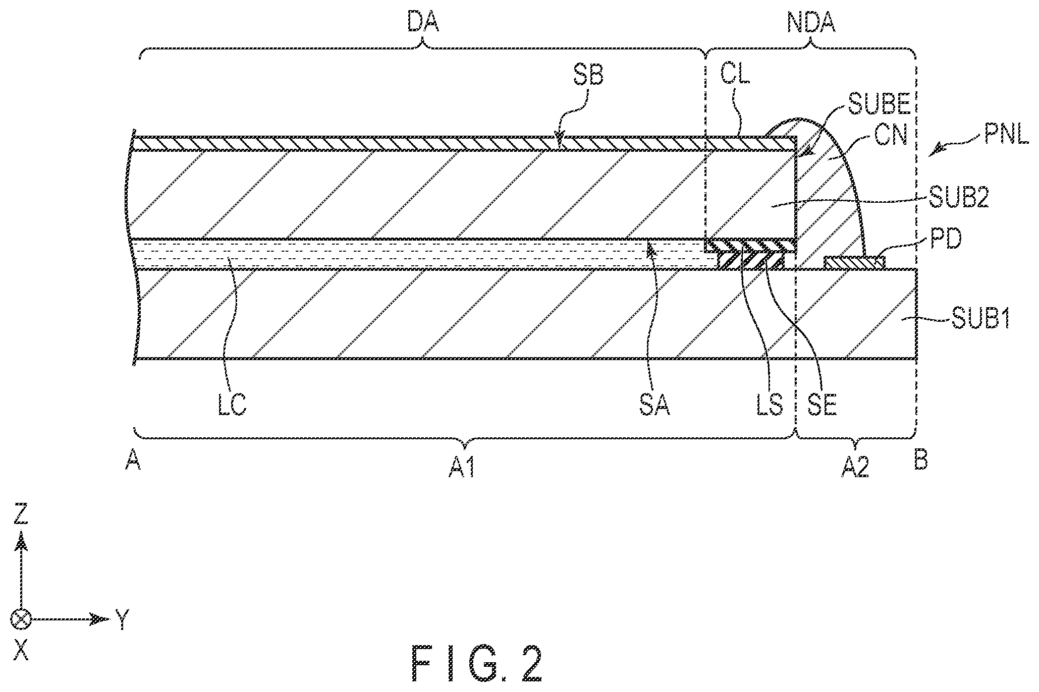 Patent US12147129 Figure 2 – Display device