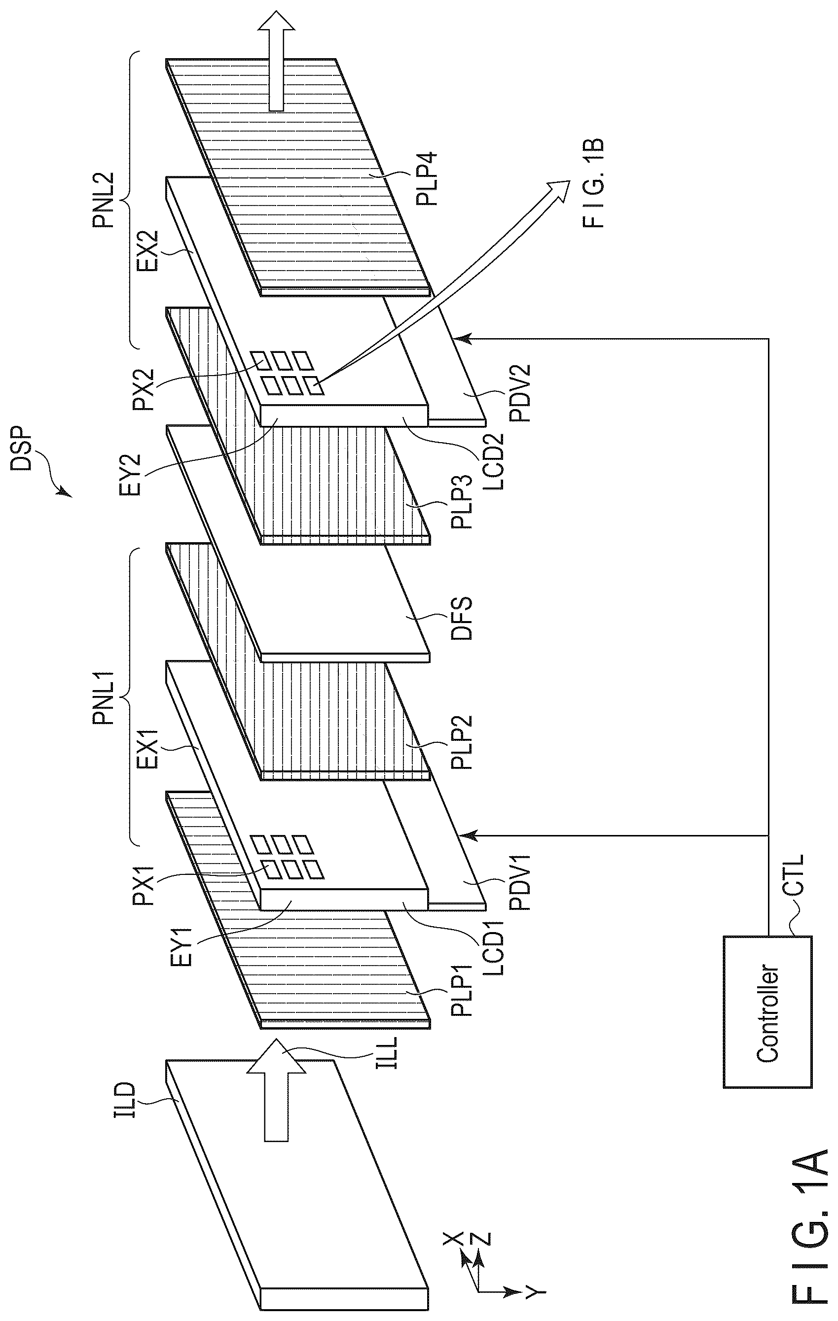 Patent US12147130 Figure 1 – Display device