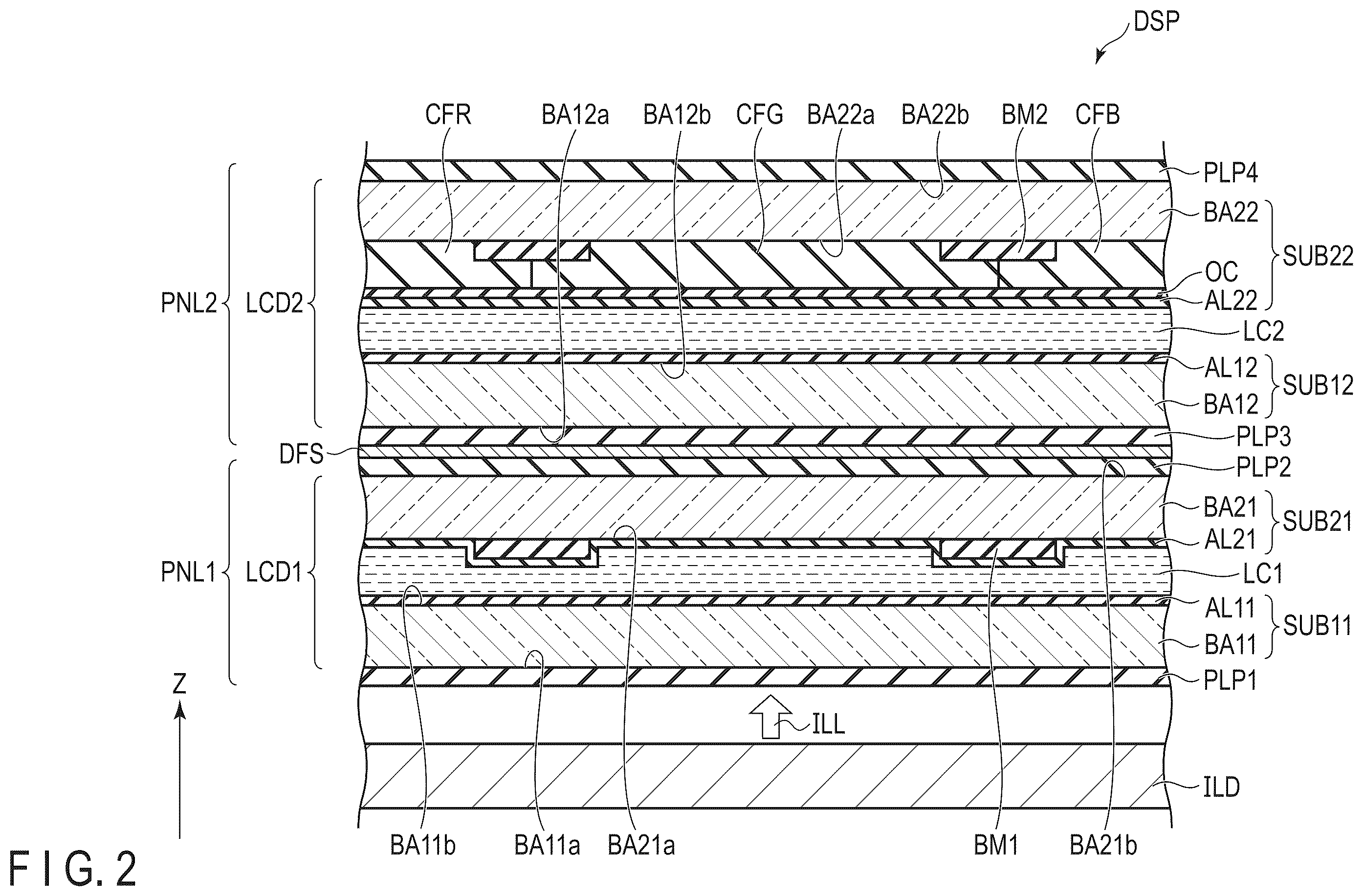 Patent US12147130 Figure 3 – Display device