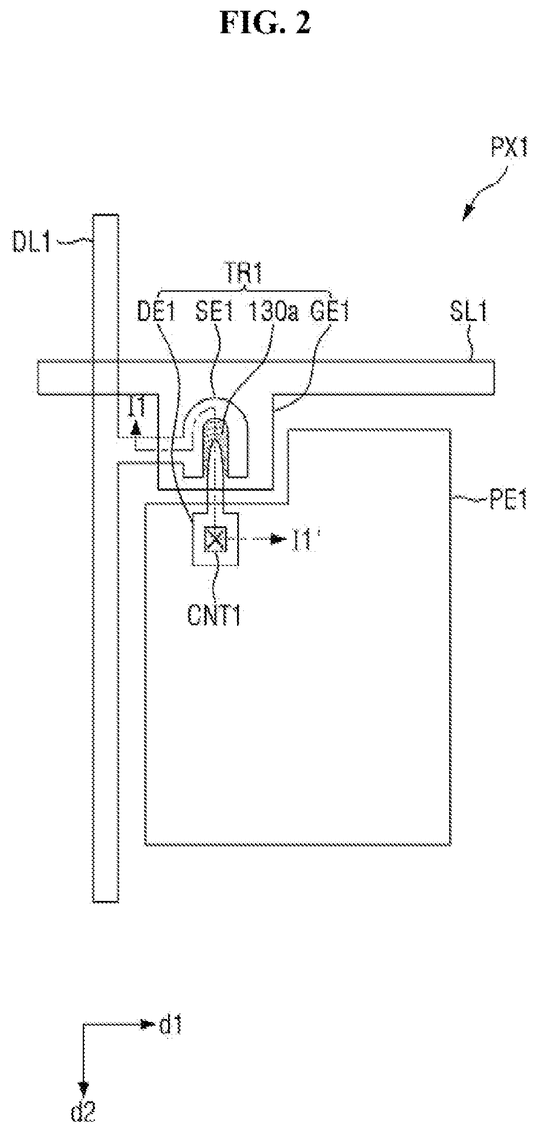 Patent US12147132 Figure 2 – Display device