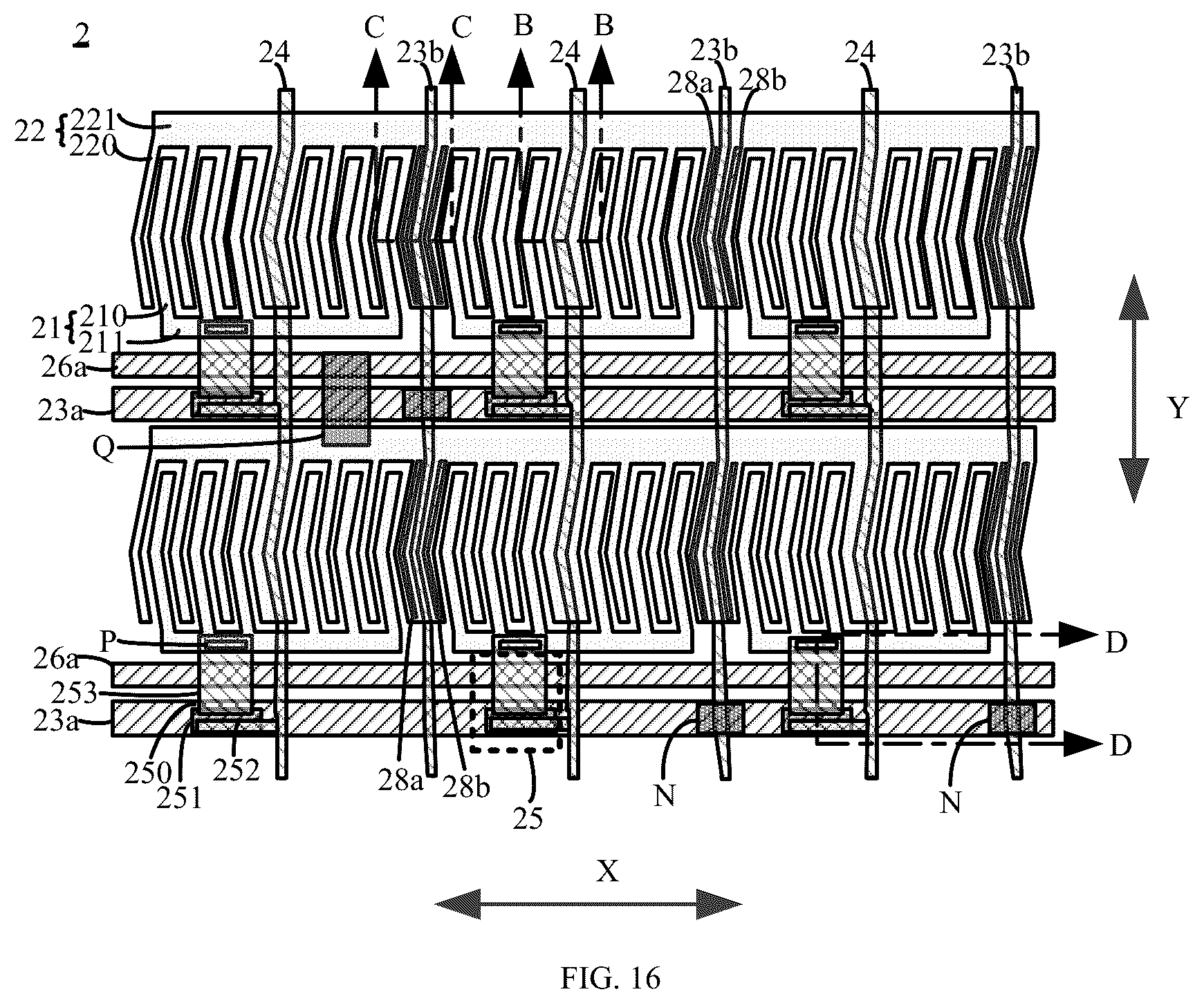 Patent US12147137 Figure 16 – Array substrate and display panel