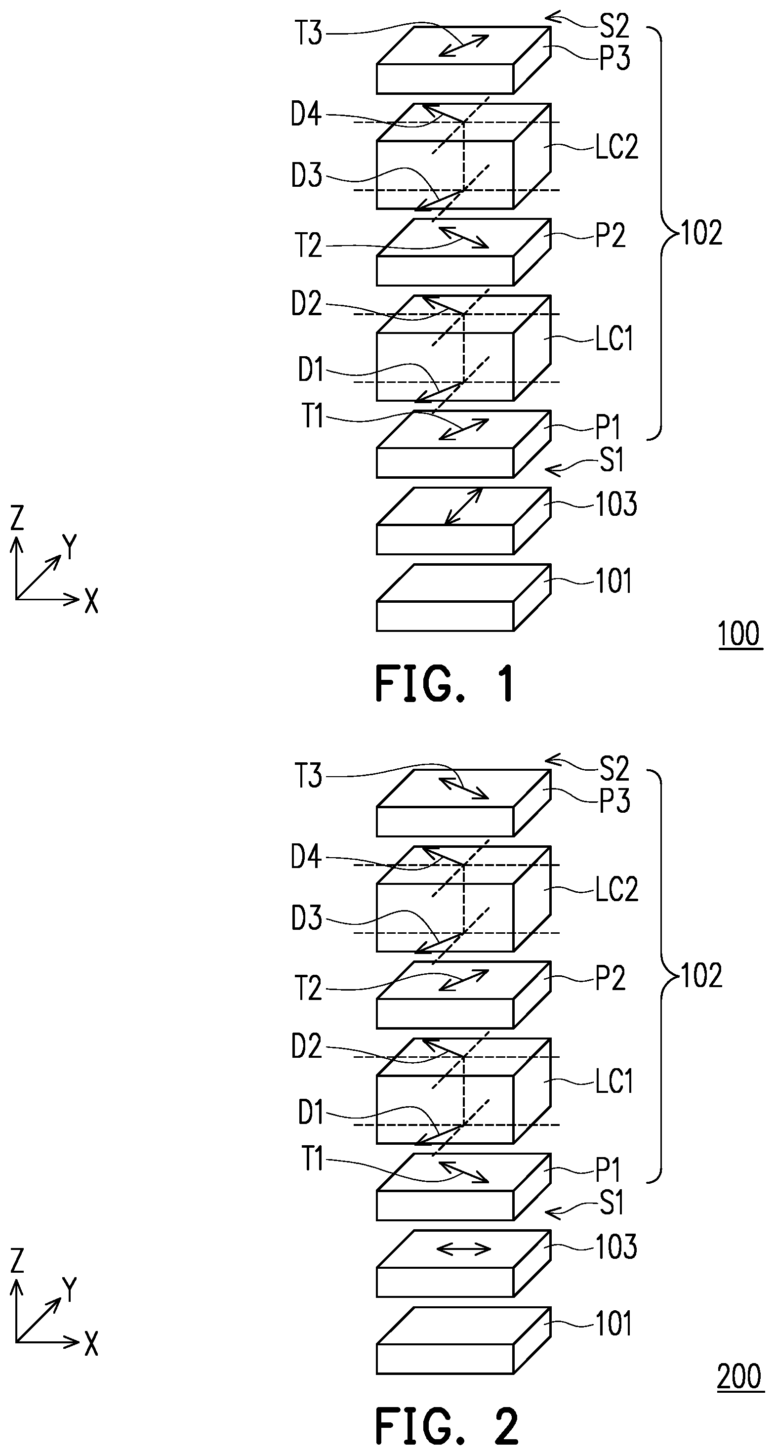 Patent US12147140 — Anti-peeping display device — Figure 1