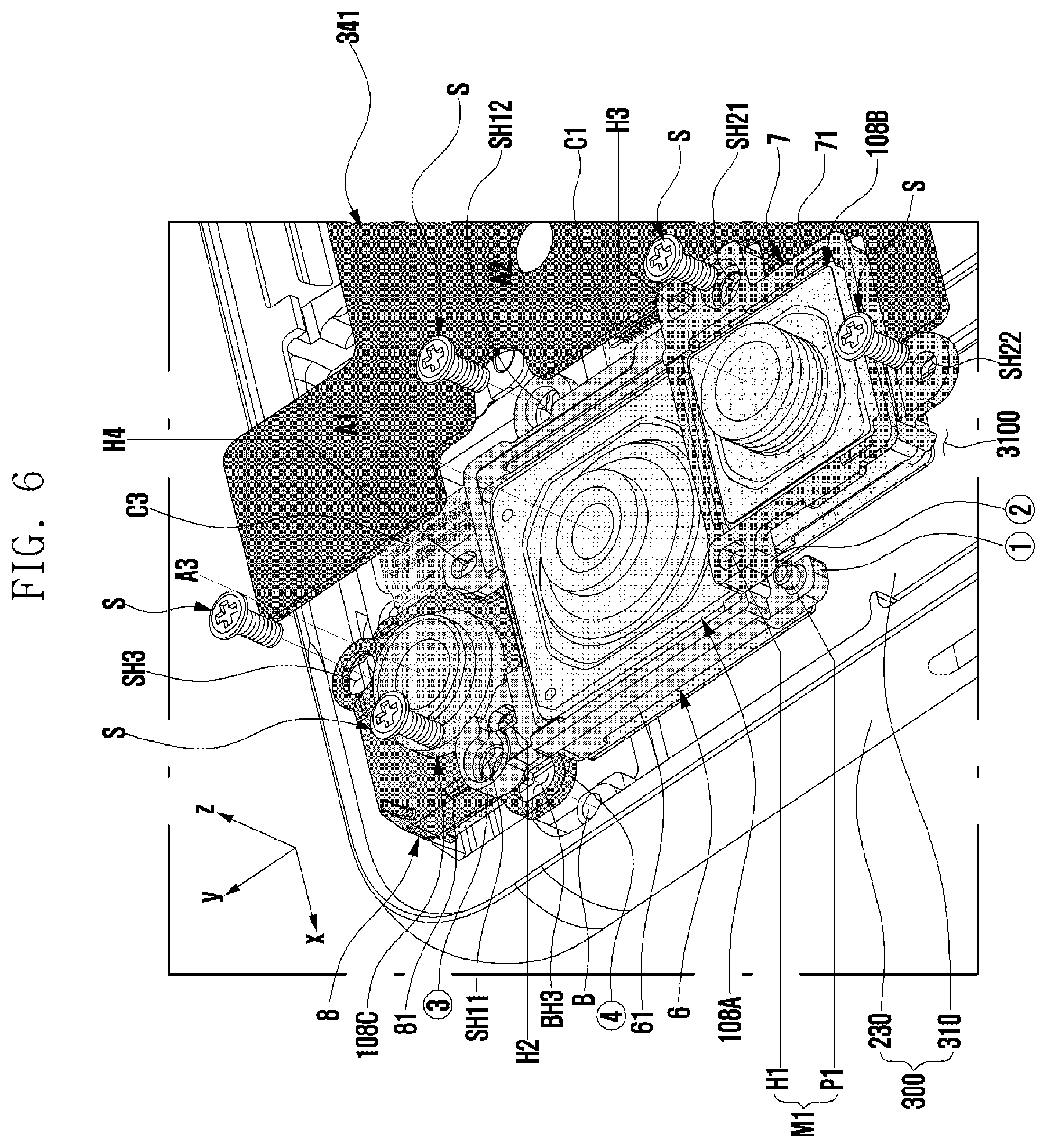 Patent US12147151 Figure 6 – Camera bracket and electronic device including same