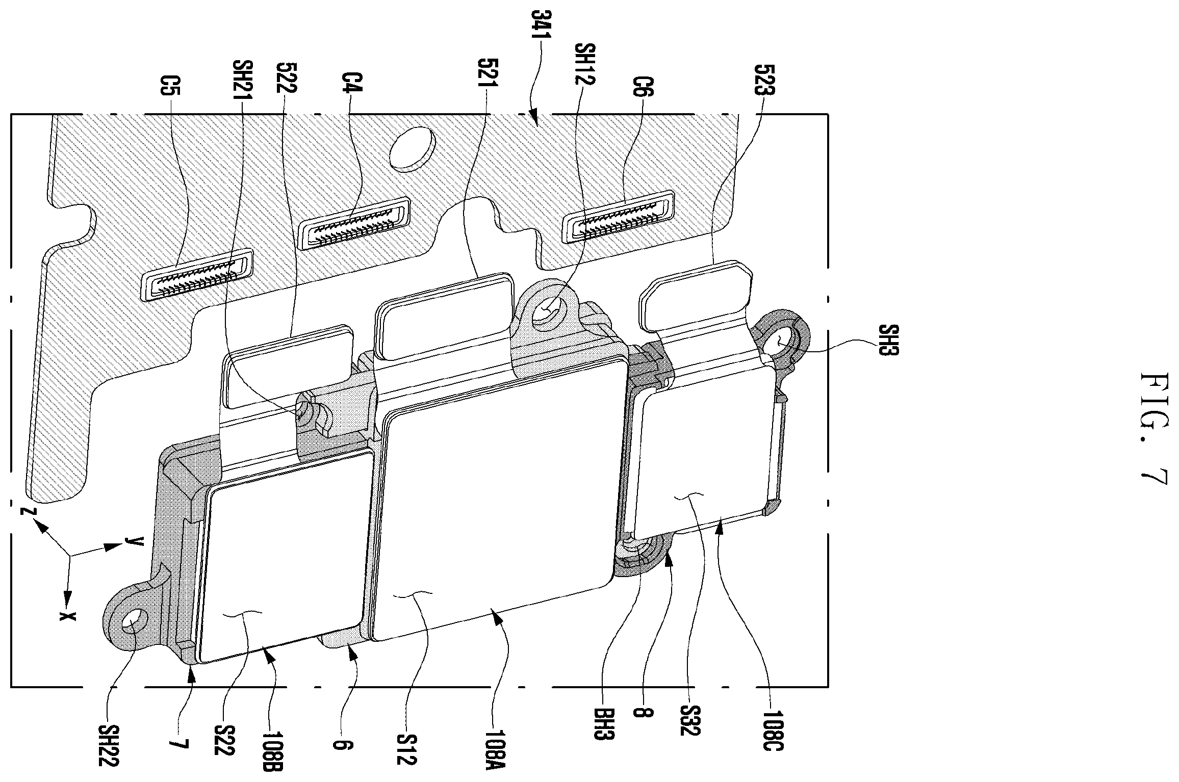 Patent US12147151 Figure 7 – Camera bracket and electronic device including same