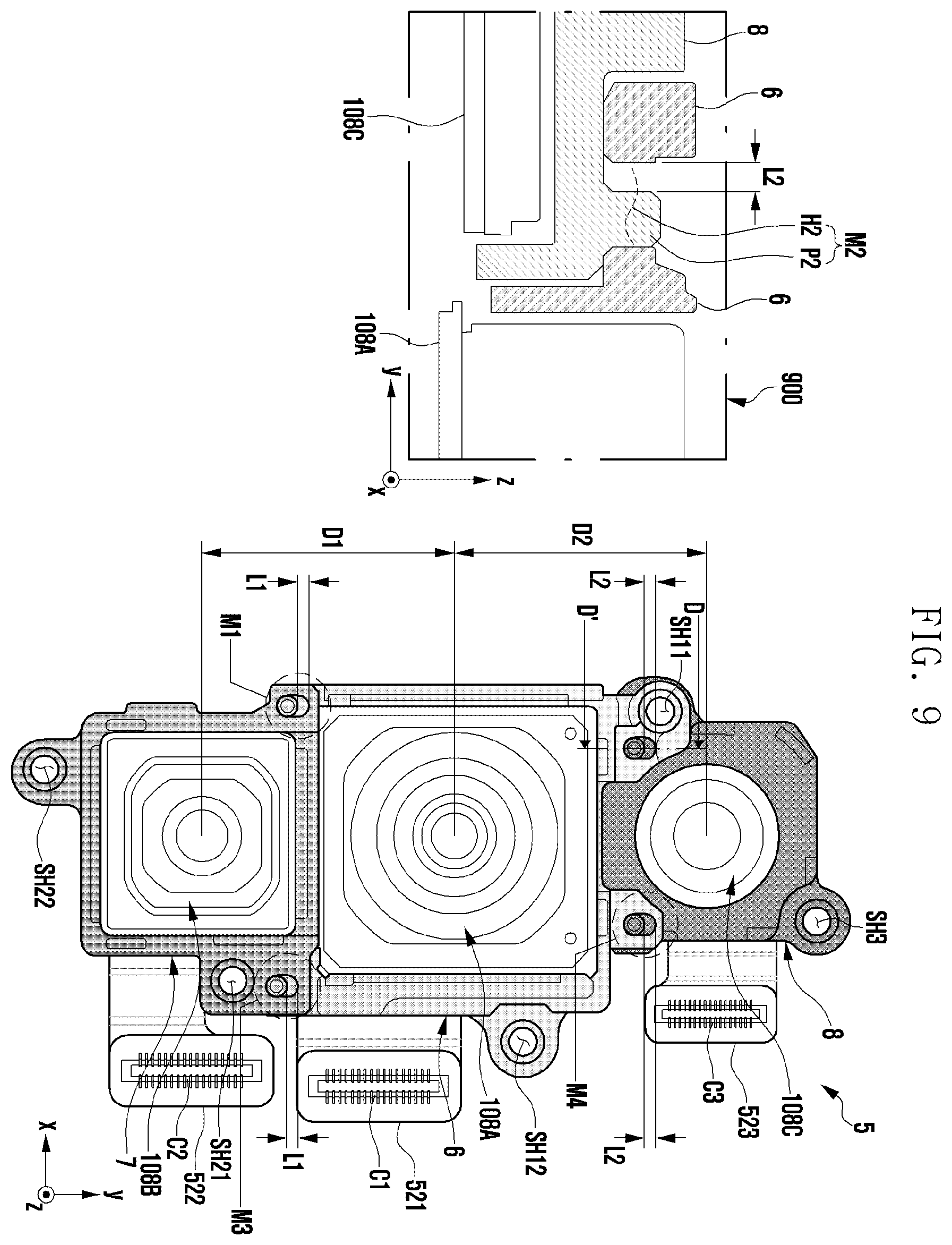 Patent US12147151 Figure 9 – Camera bracket and electronic device including same