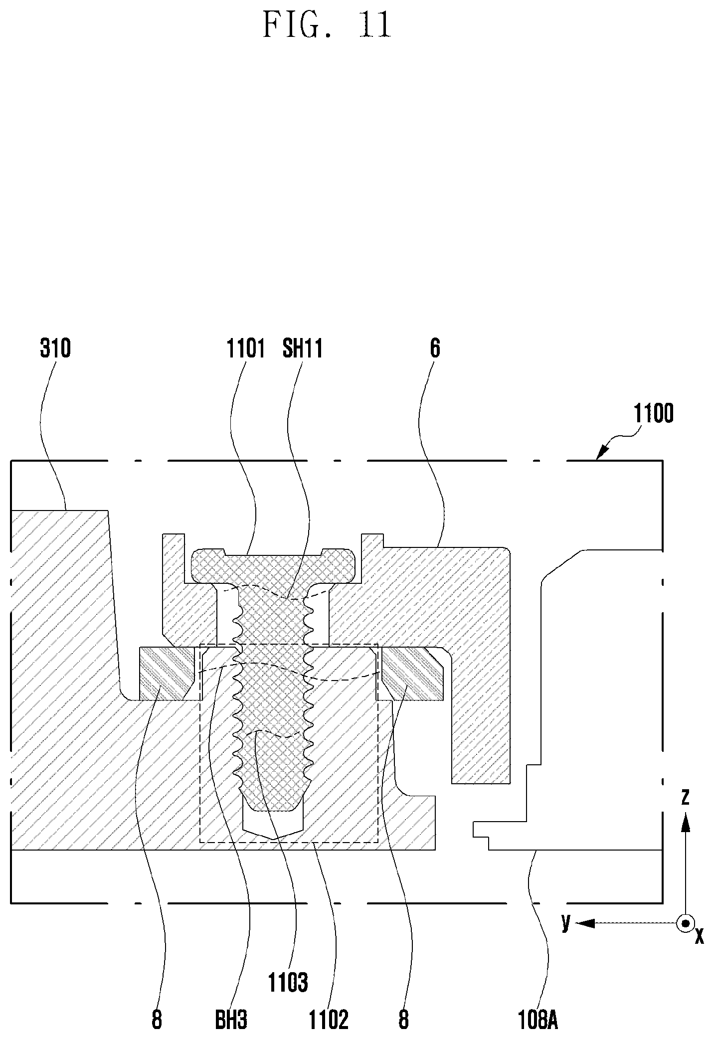 Patent US12147151 Figure 11 – Camera bracket and electronic device including same