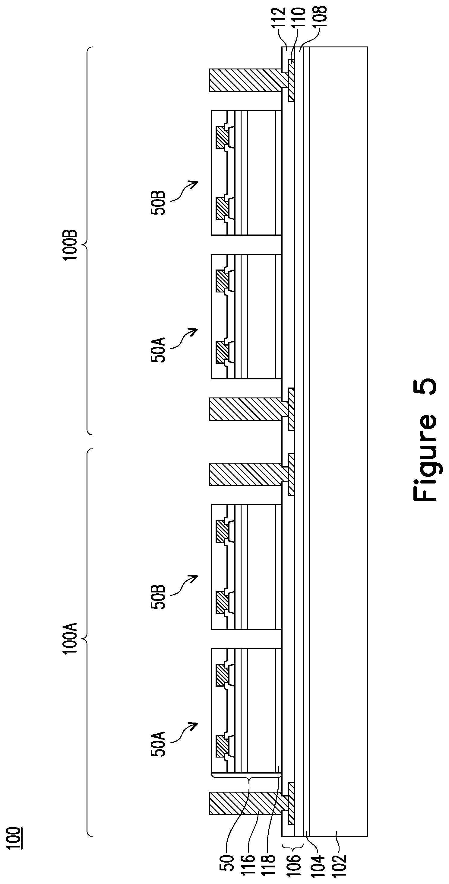 Patent US12147159 Figure 5 – Semiconductor device and method of manufacture