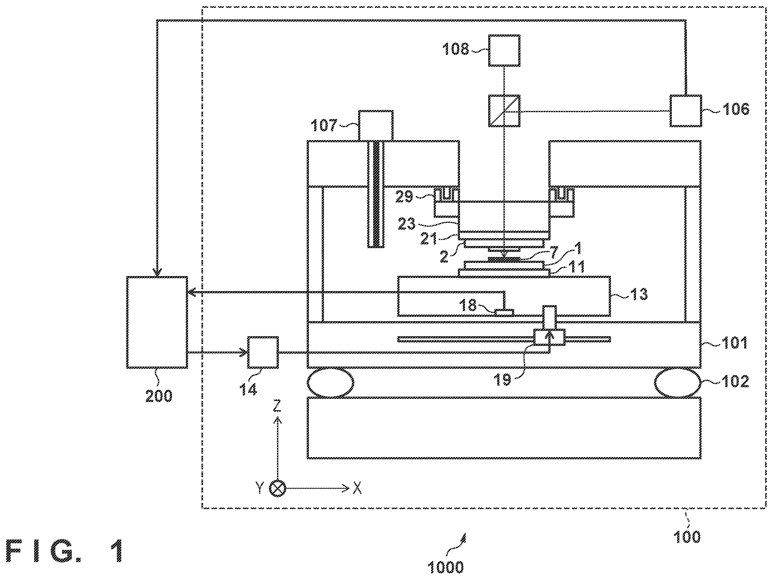Patent US12147164 Figure 1 – Motion control apparatus, lithography apparatus, planarization apparatus, processing apparatus, and article manufacturing method