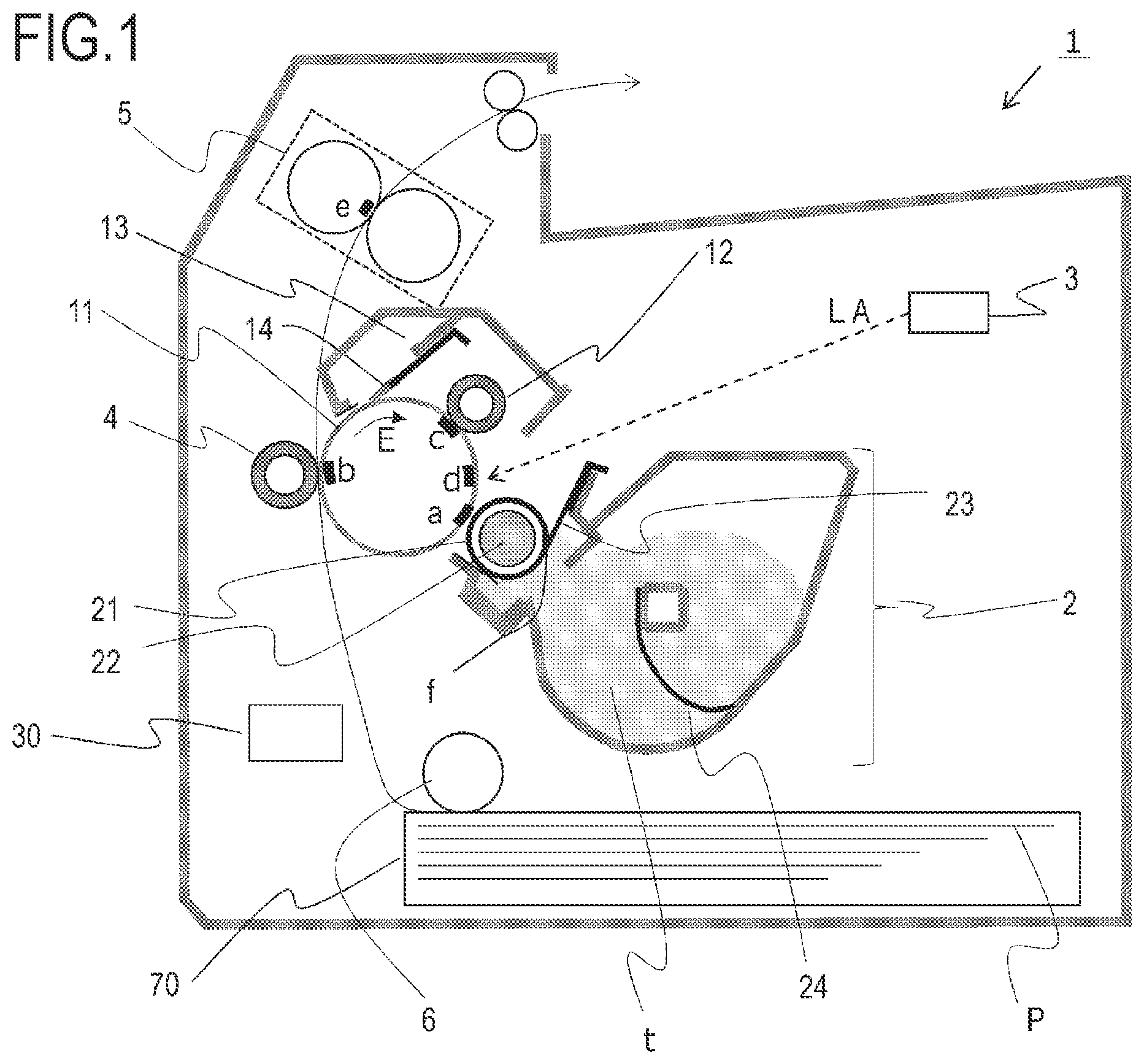 Patent US12147170 Figure 1 – Image forming apparatus having toner charging