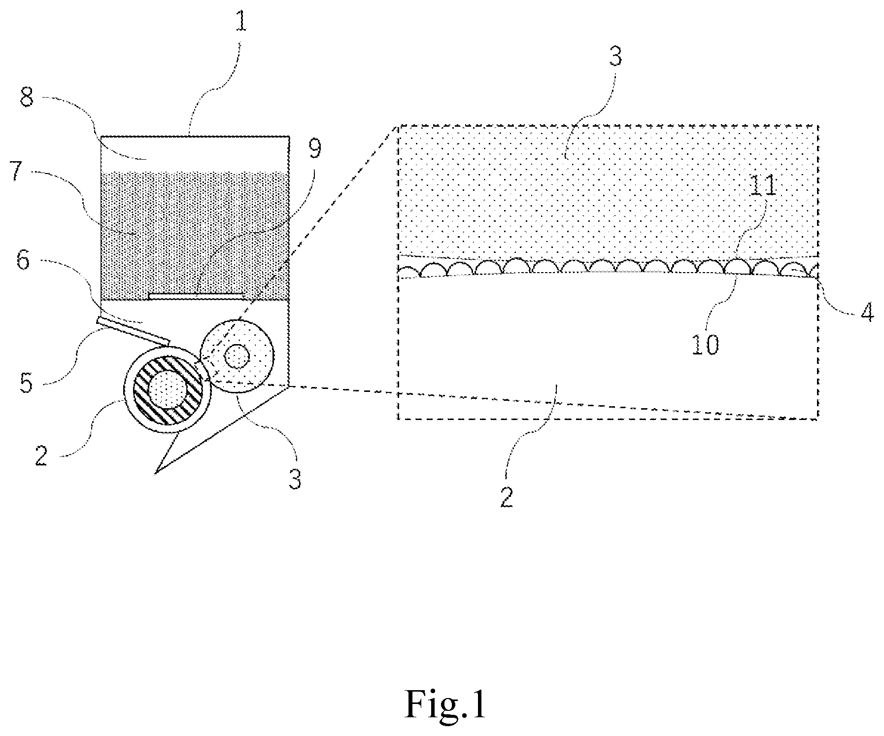 Patent US12147172 Figure 1 – Developing device, cleaning method, process cartridge and electrophotographic image forming apparatus