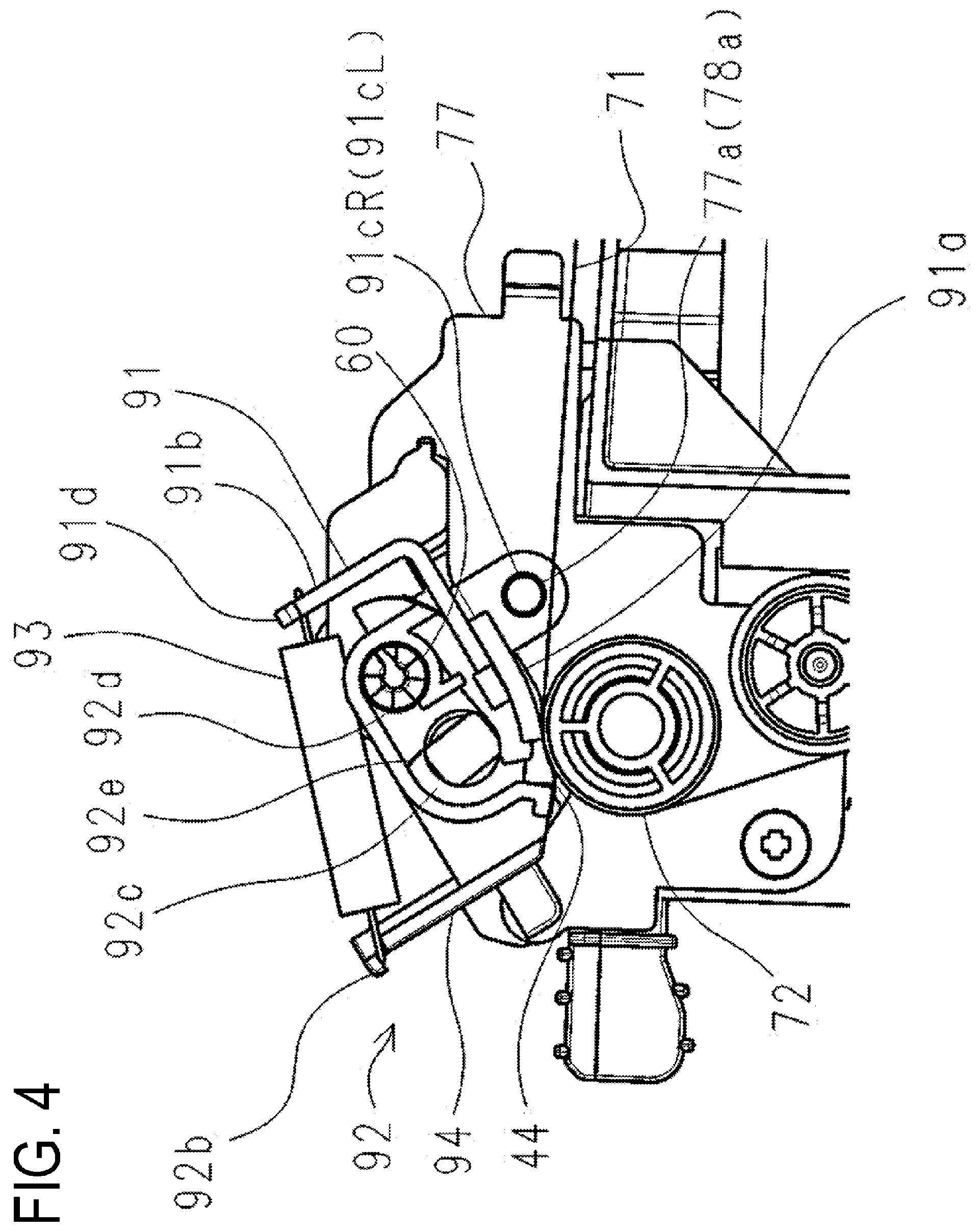 Patent US12147173 Figure 4 – Transfer unit, image forming apparatus, and method for manufacturing transfer unit, with end seal member abutting against cleaning blade and intermediate transfer belt that abut against each other